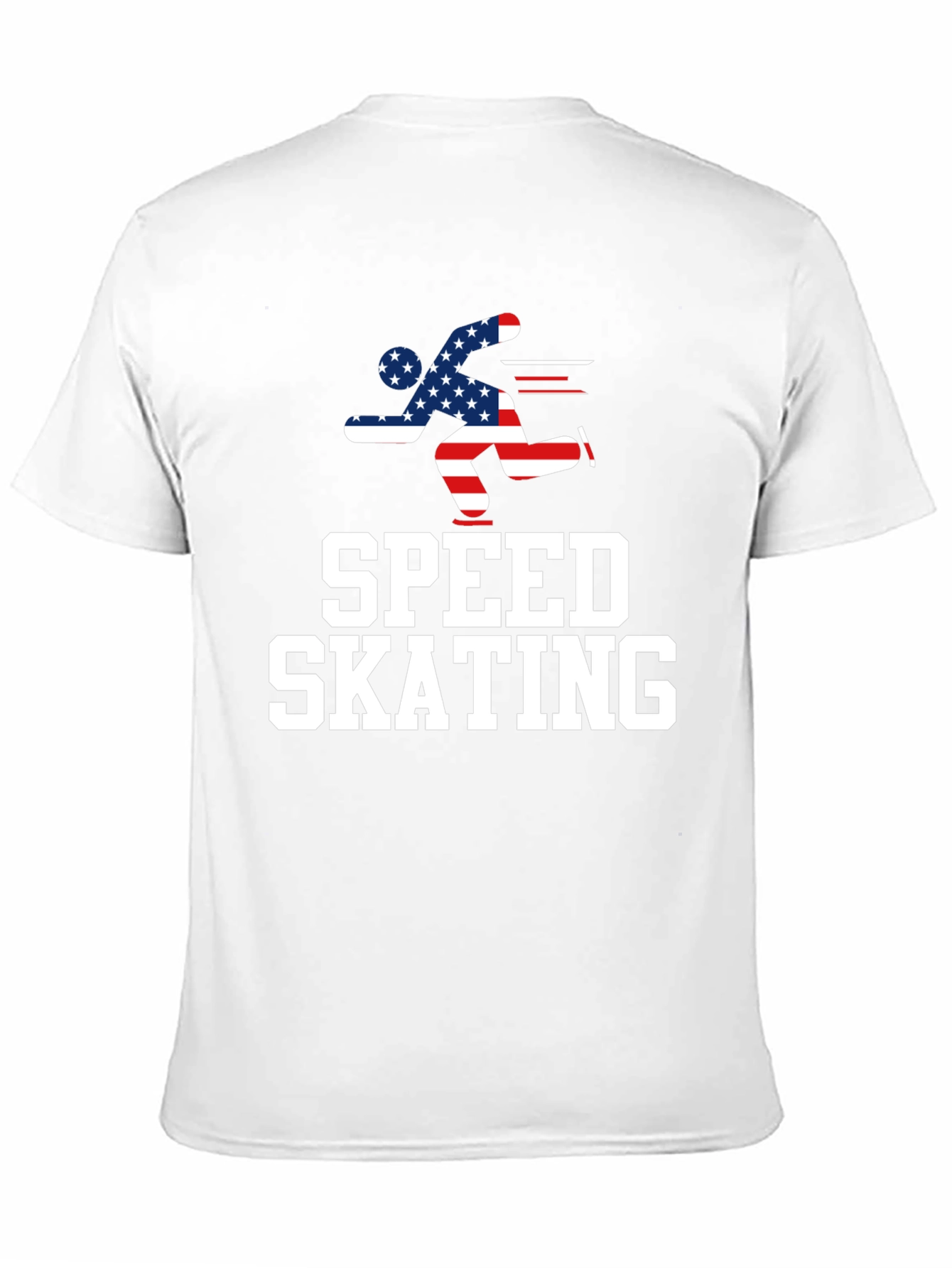 Speed Skating USA Flag T-Shirt