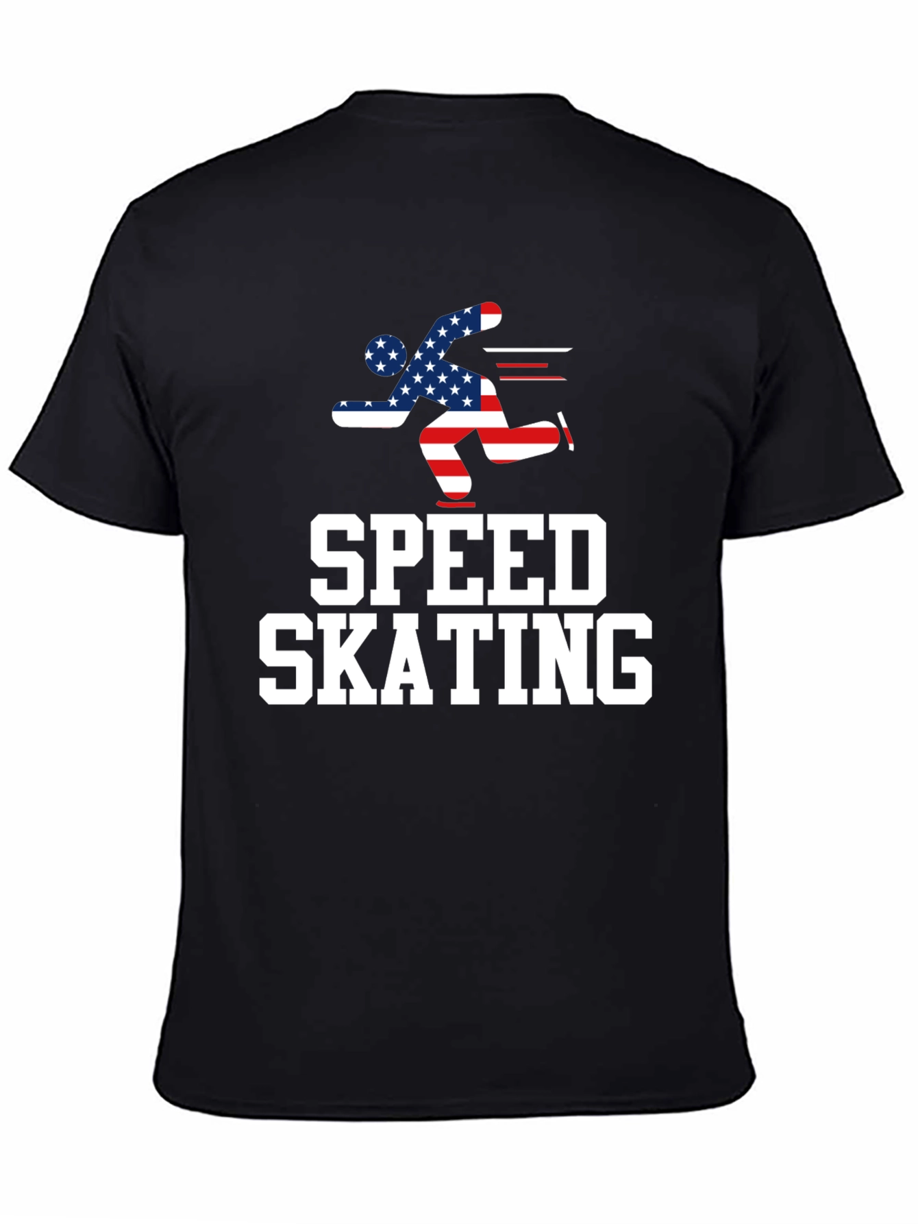 Speed Skating USA Flag T-Shirt