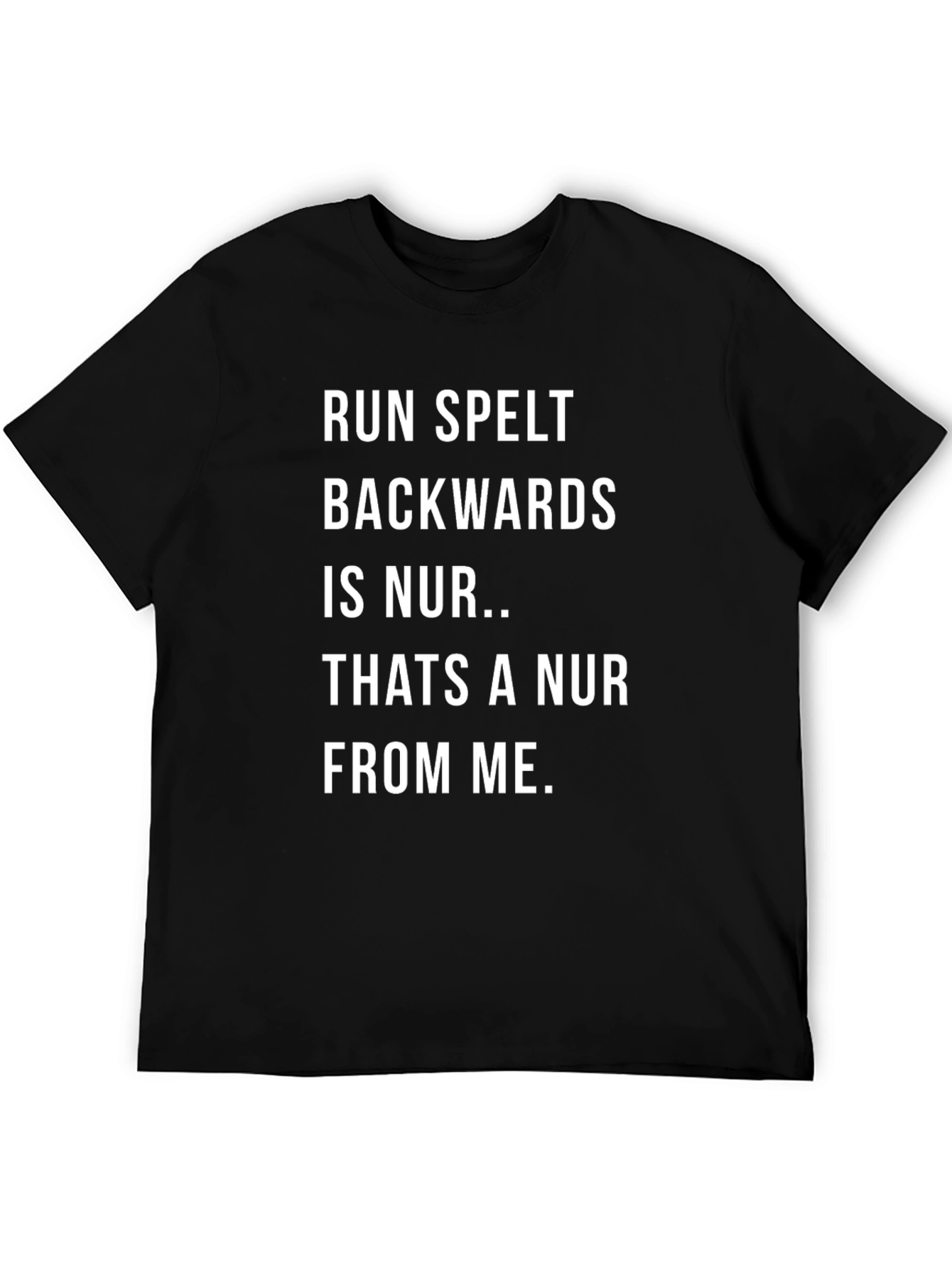 Funny Nurse Spelt Backwards T-Shirt