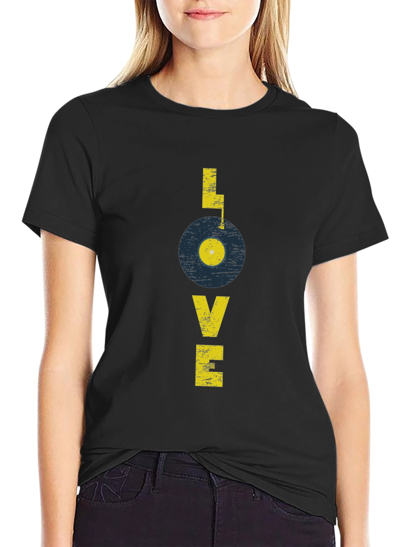 Retro Record Love Graphic Tee