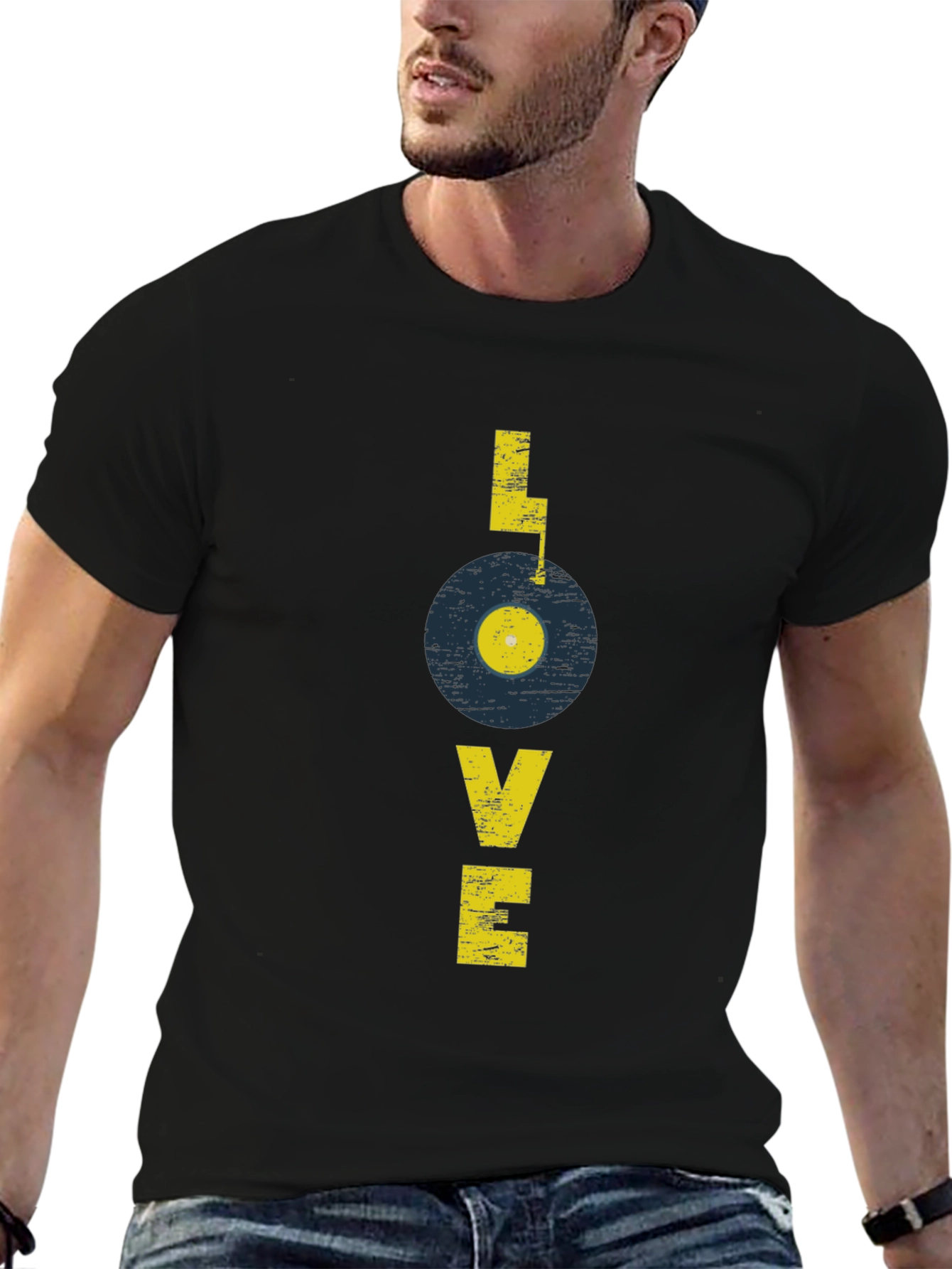 Retro Record Love Graphic Tee