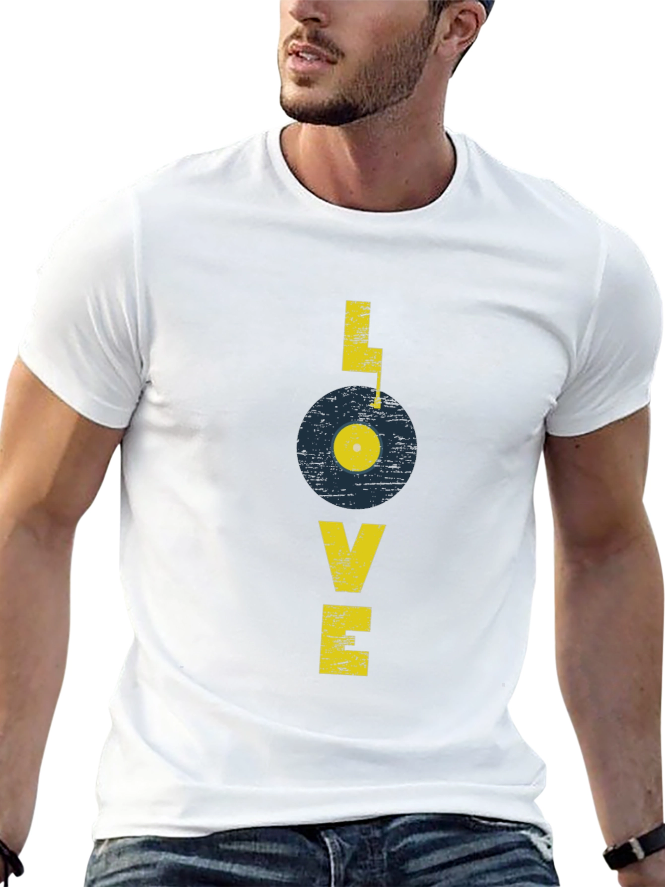 Retro Record Love Graphic Tee