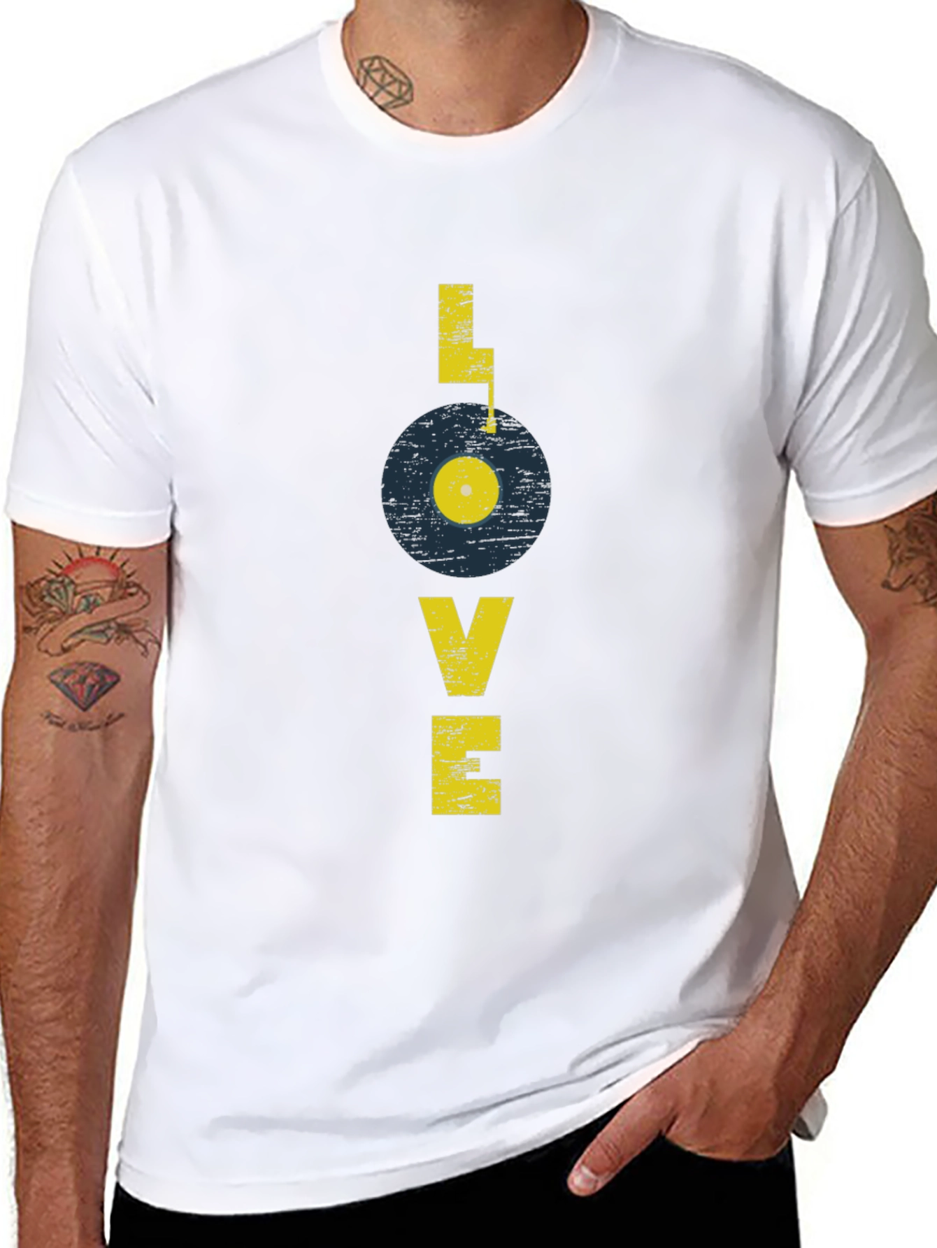 Retro Record Love Graphic Tee