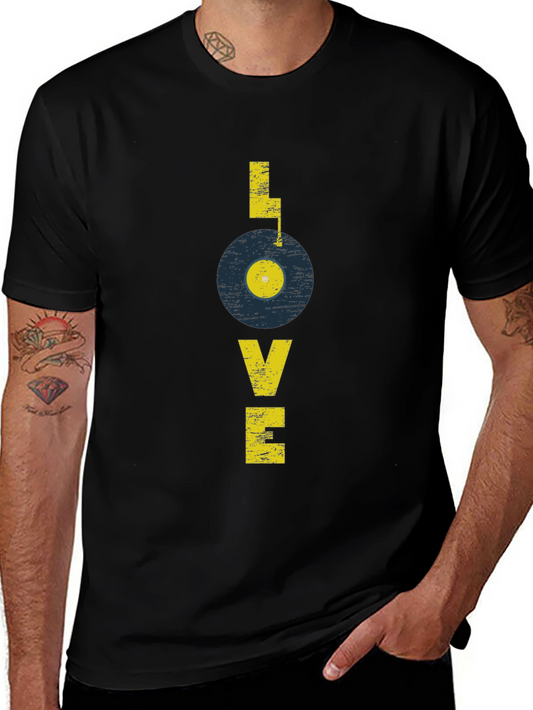Retro Record Love Graphic Tee