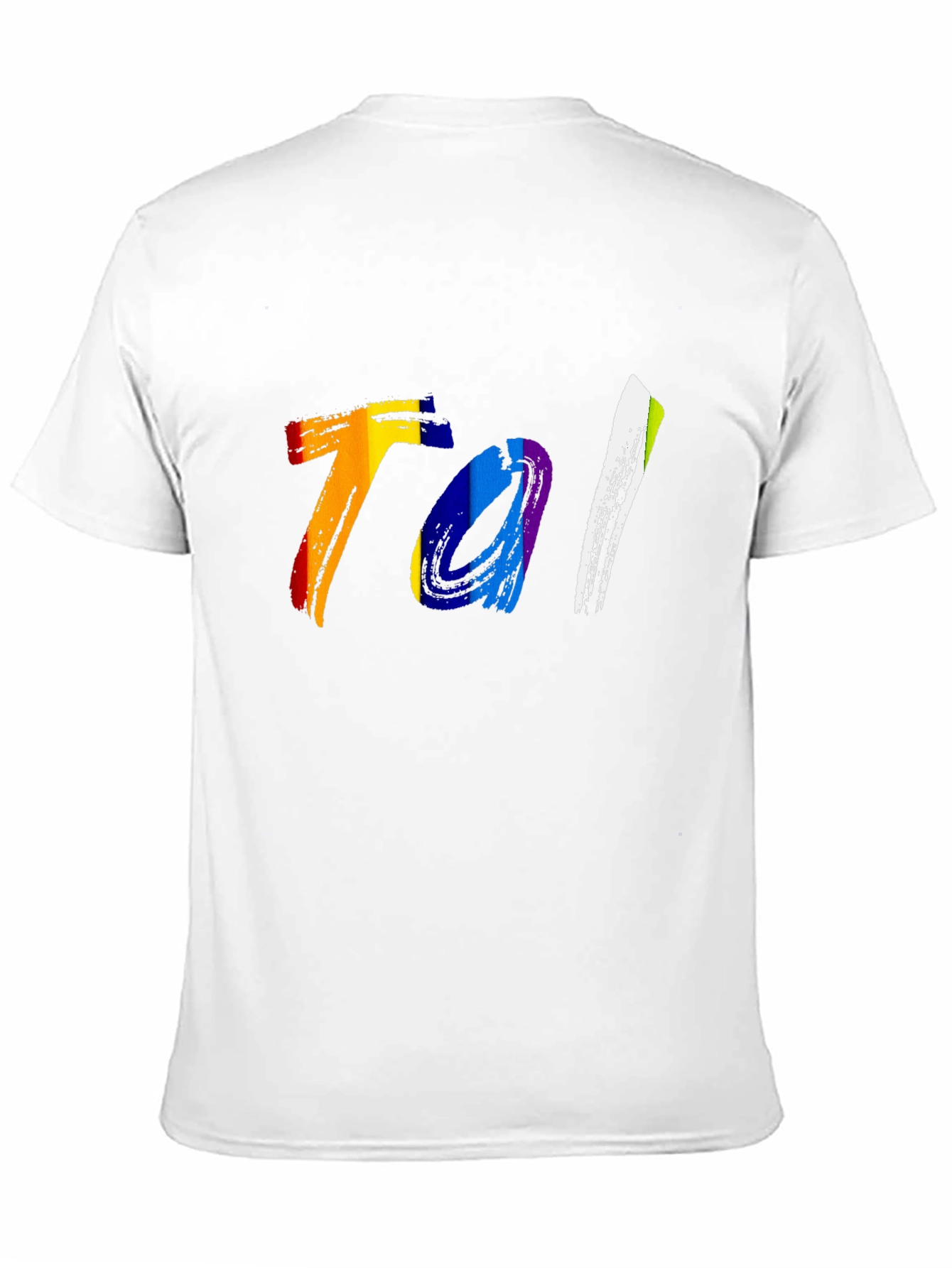 Rainbow Tal Graphic Tee - Bold Style