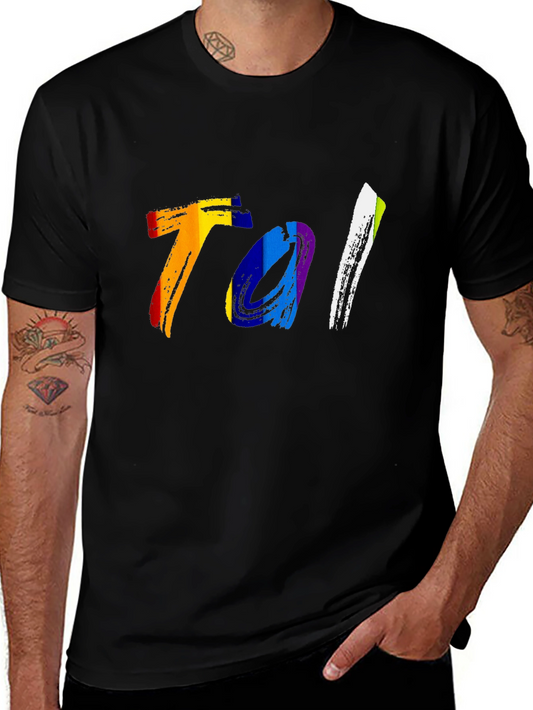 Rainbow Tal Graphic Tee - Bold Style
