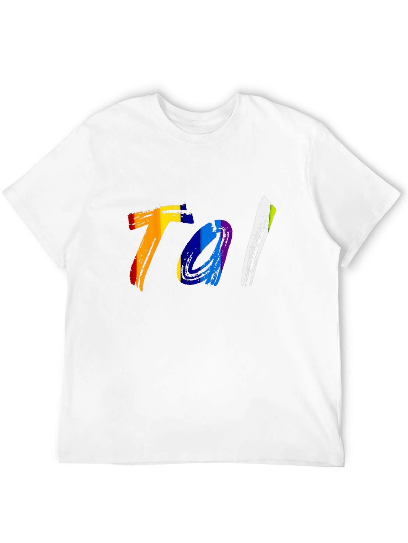 Rainbow Tal Graphic Tee - Bold Style