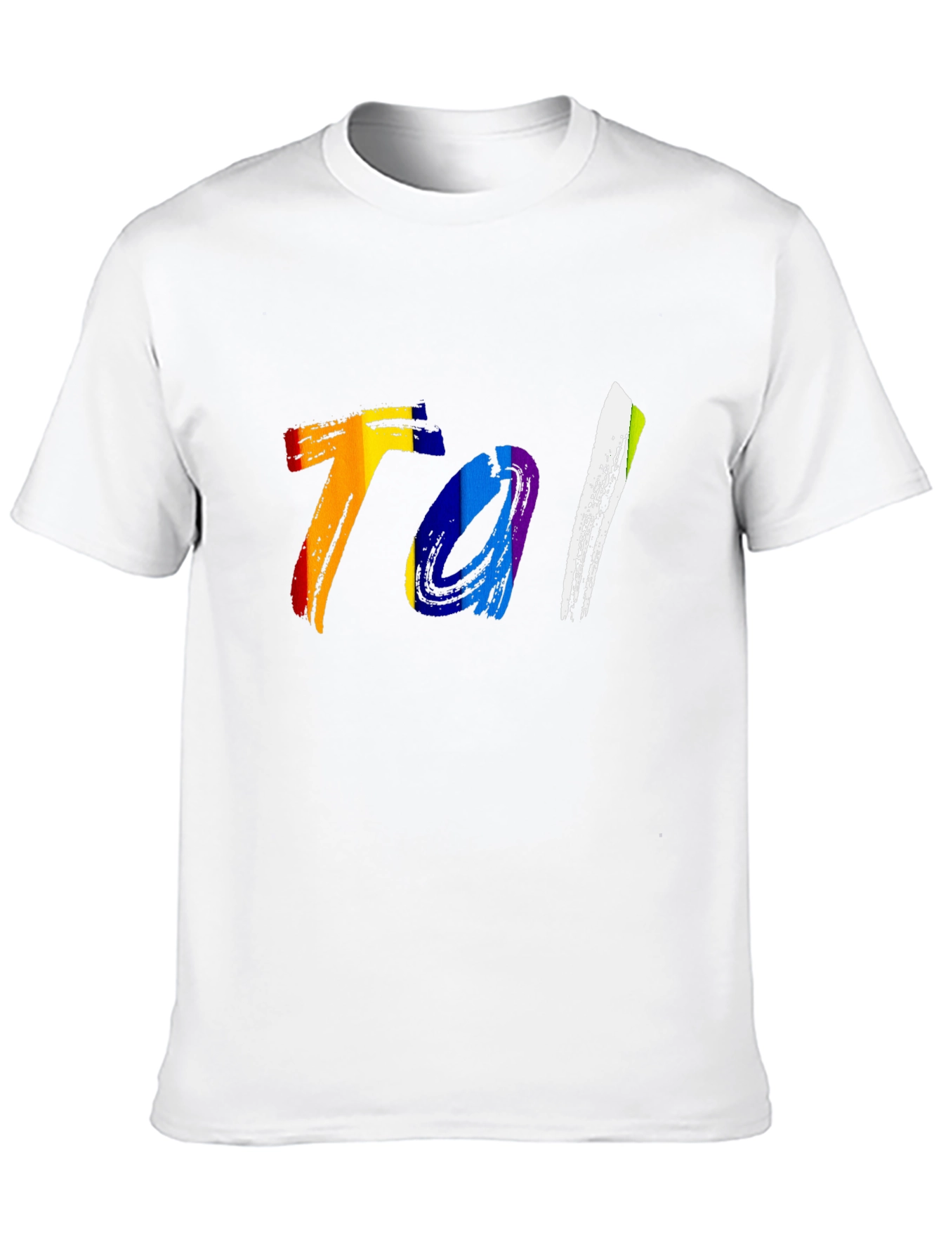 Rainbow Tal Graphic Tee - Bold Style