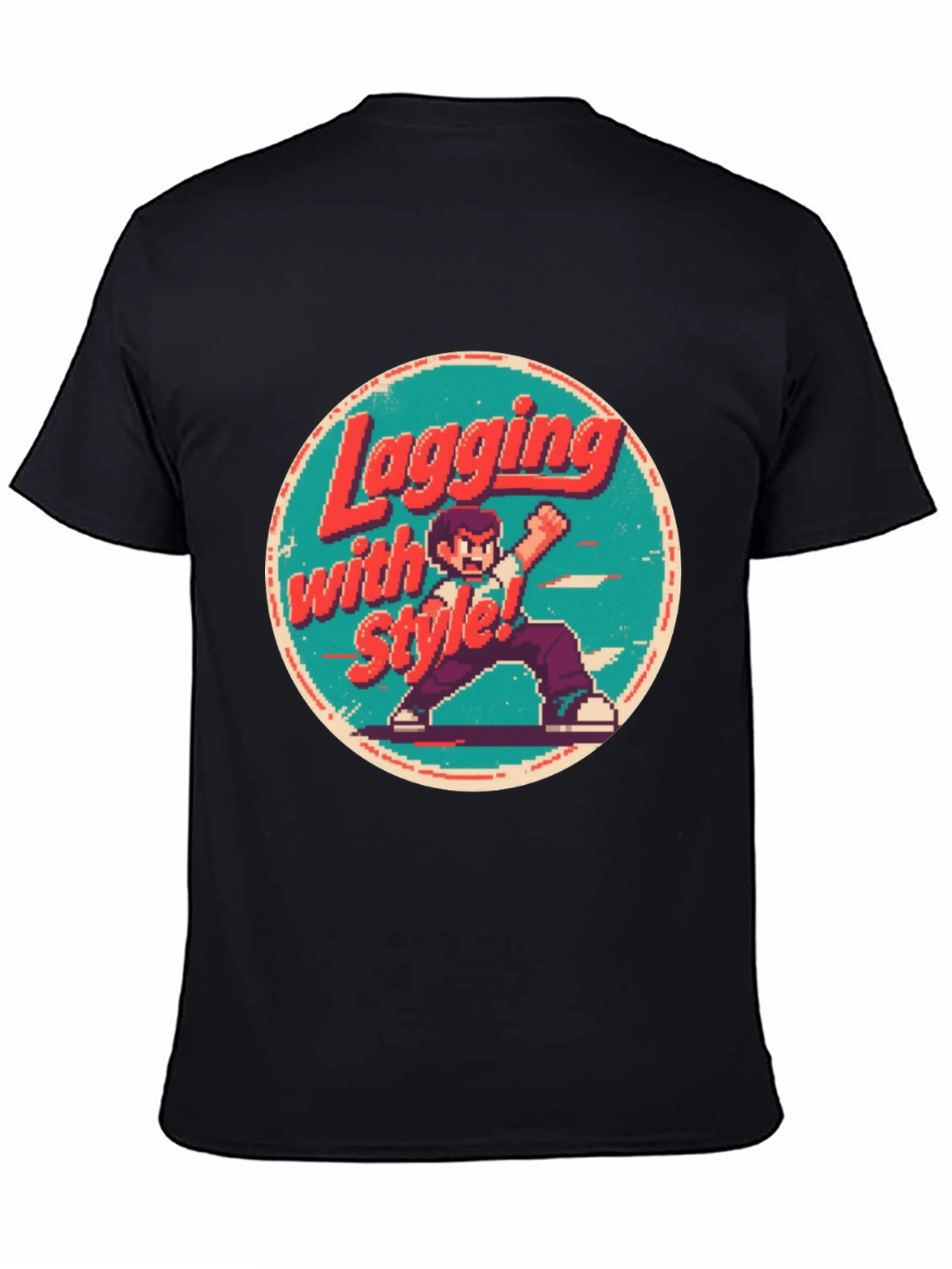 Retro Gaming Style T-Shirt - Lagging with Style