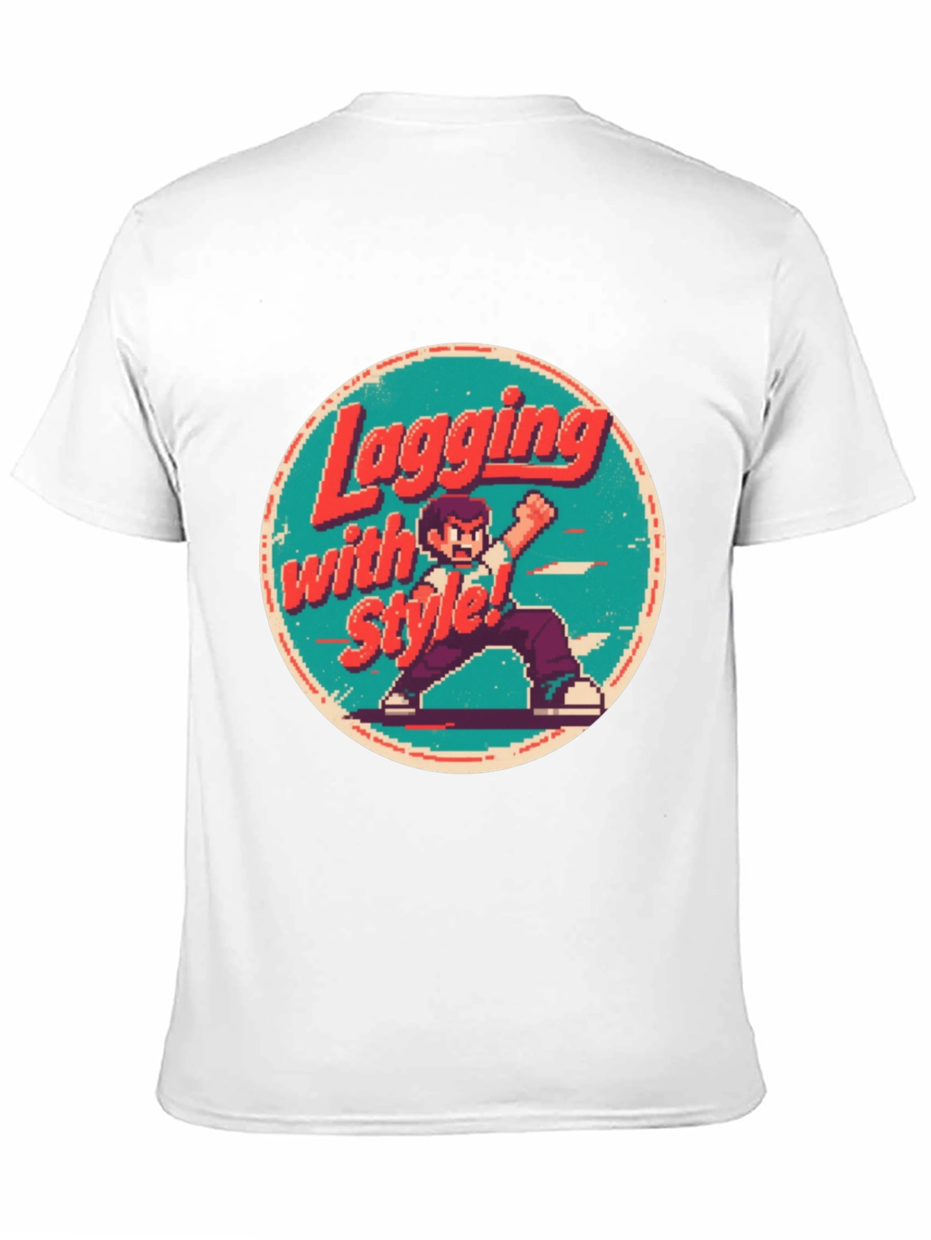 Retro Gaming Style T-Shirt - Lagging with Style