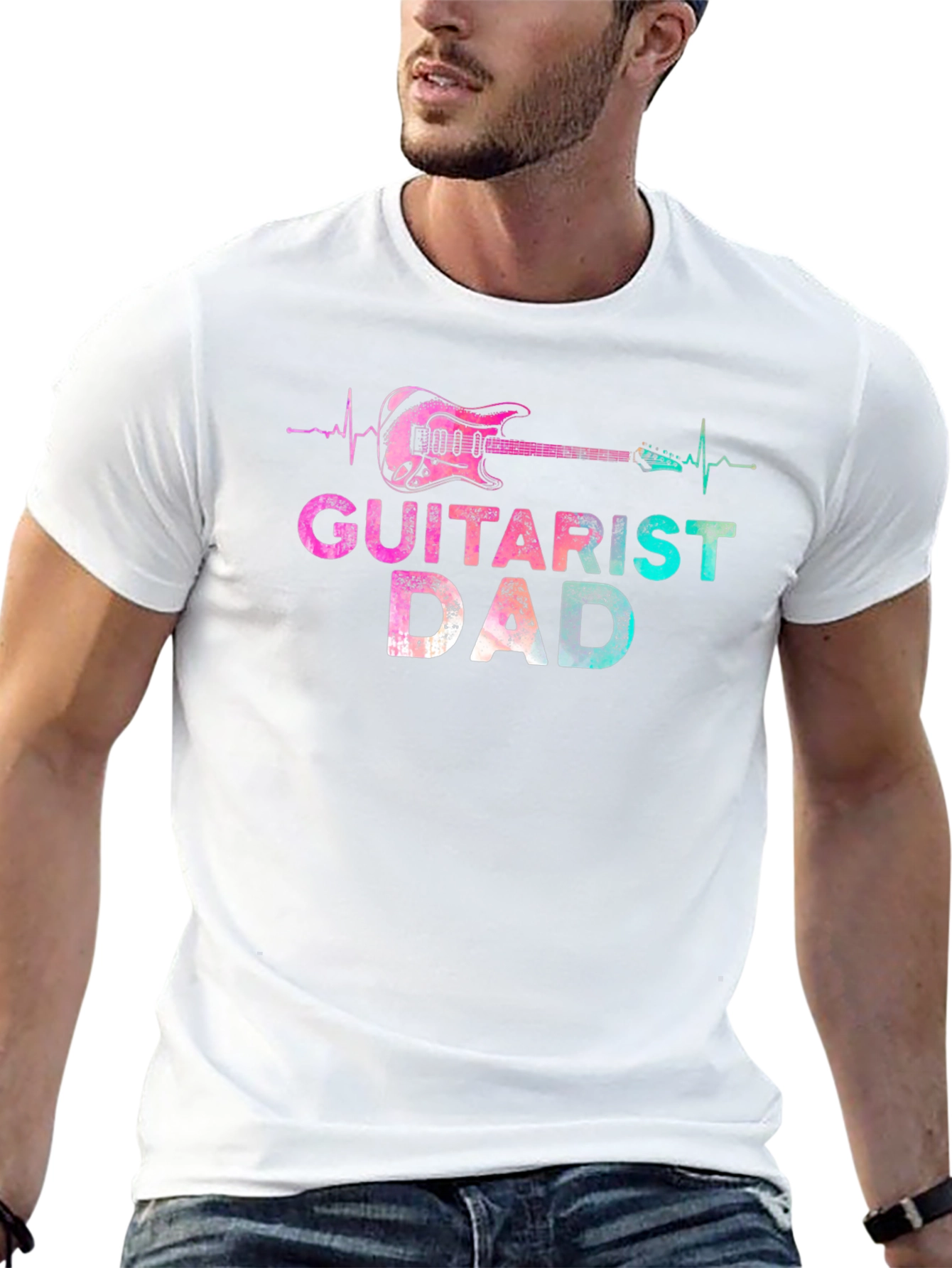 Guitarist Dad Graphic Tee - Perfect Gift!