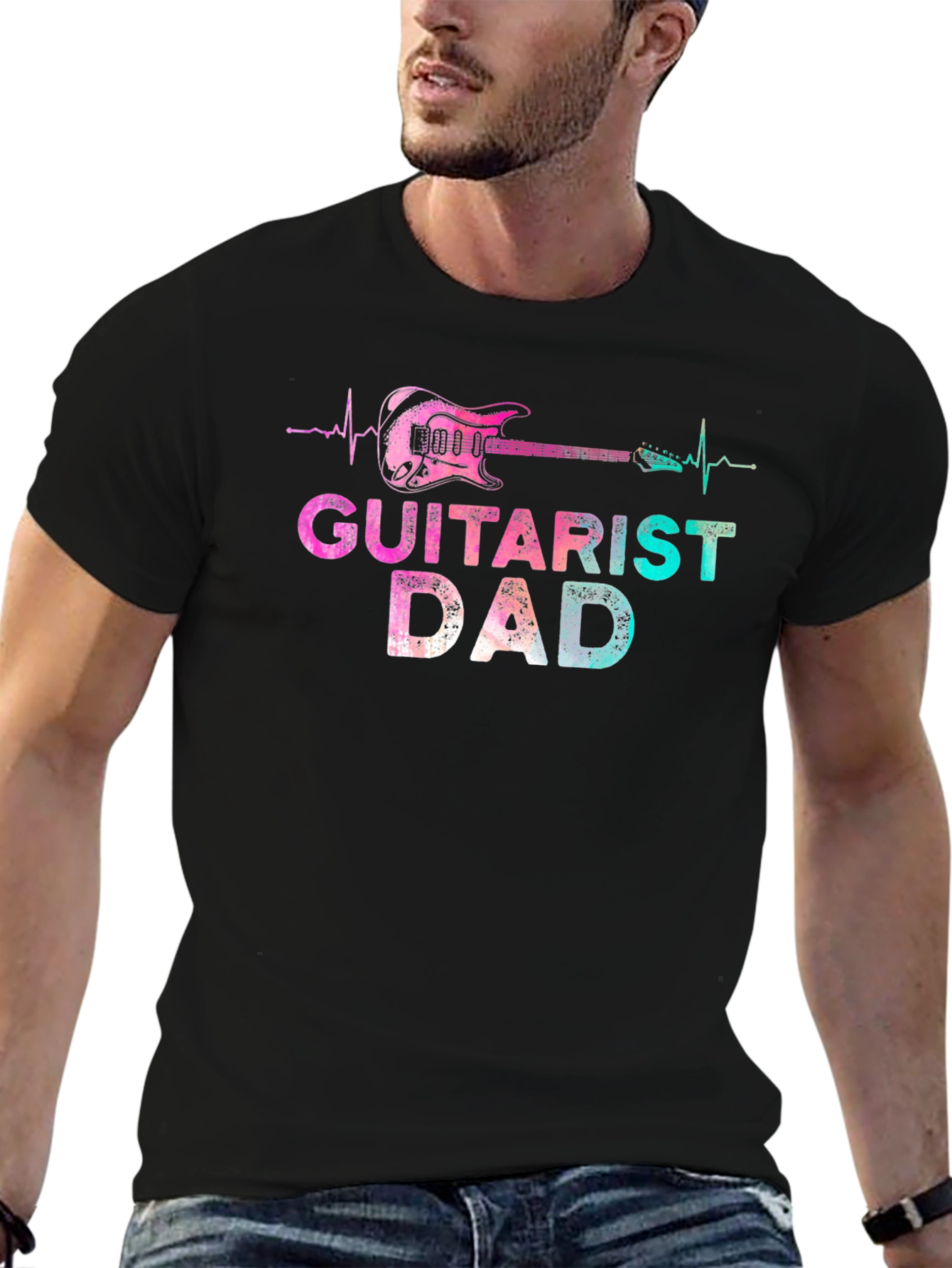 Guitarist Dad Graphic Tee - Perfect Gift!