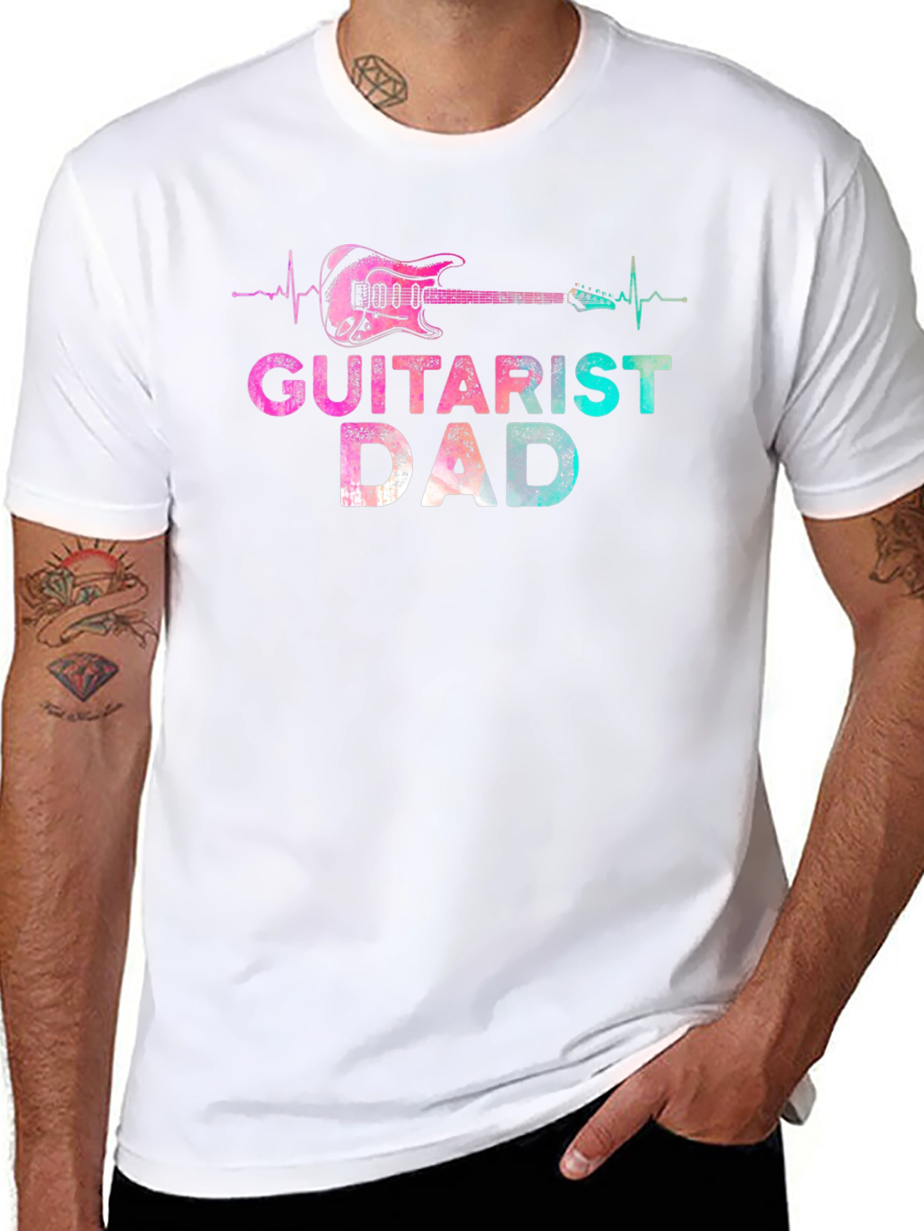 Guitarist Dad Graphic Tee - Perfect Gift!