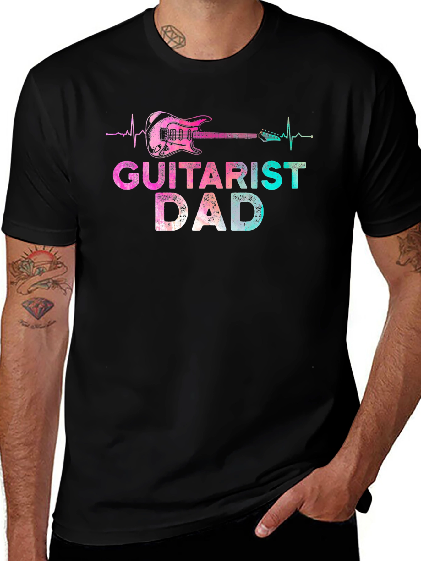 Guitarist Dad Graphic Tee - Perfect Gift!