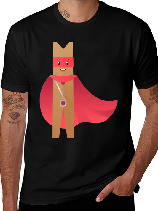 Clothespin Superhero Graphic Tee