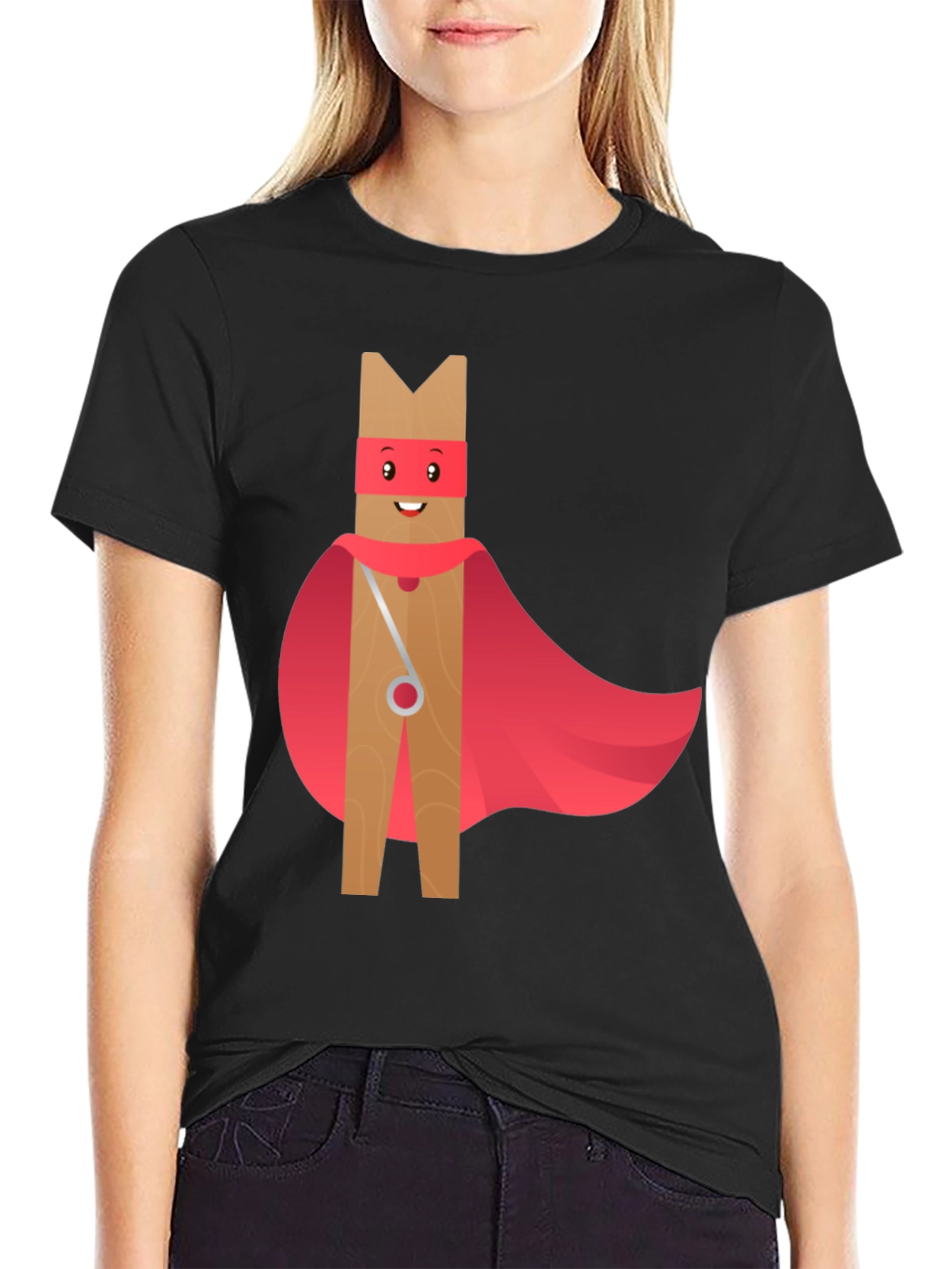 Clothespin Superhero Graphic Tee