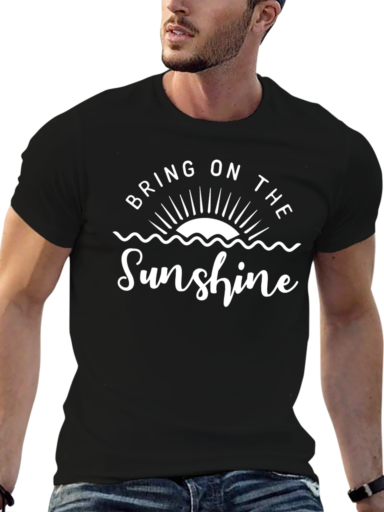 Bring on the Sunshine Graphic Tee - Black