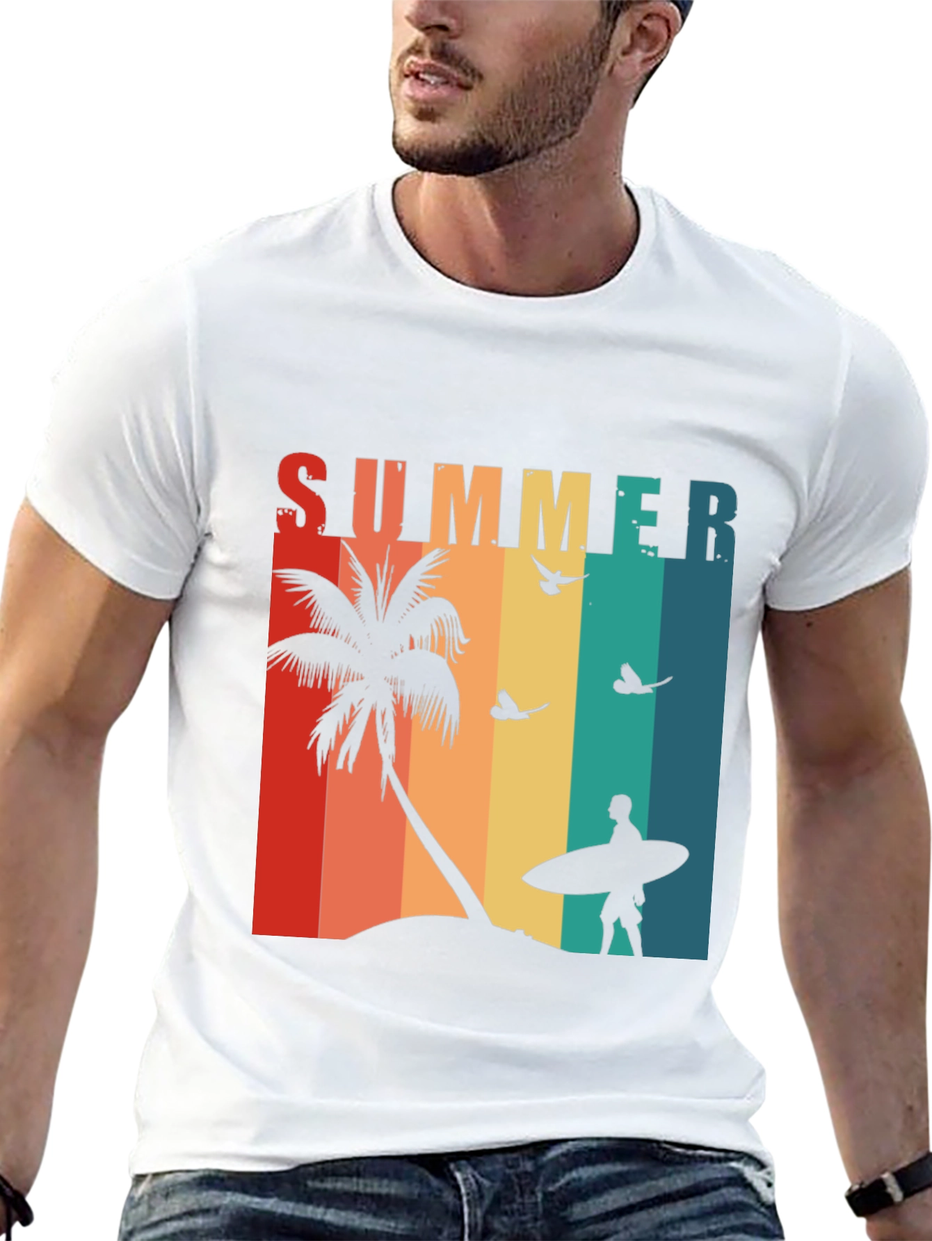 Retro Summer Surfer T-Shirt