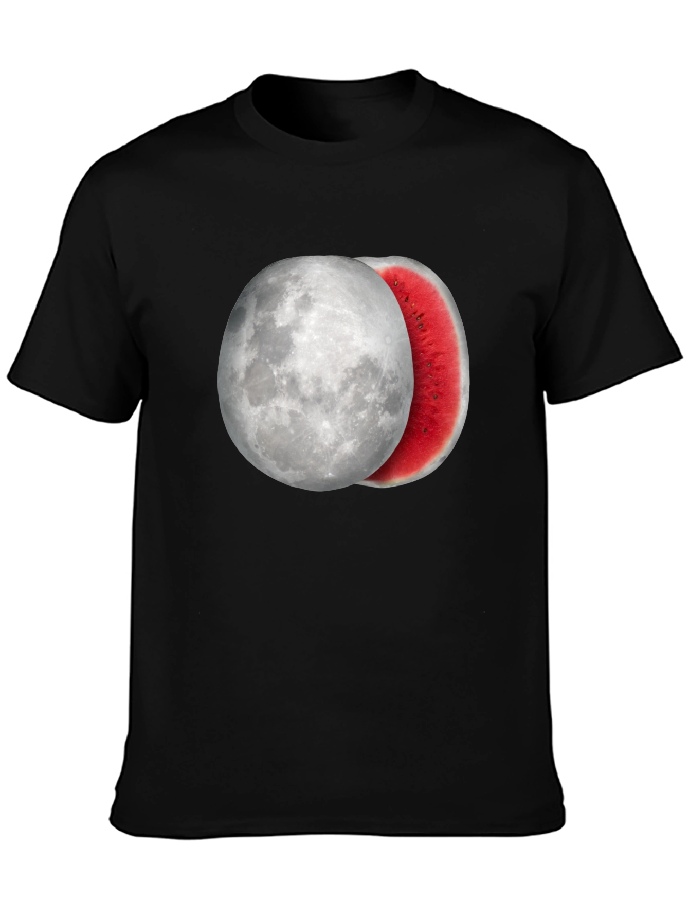 Moon Watermelon Graphic Tee - Cool Summer Style
