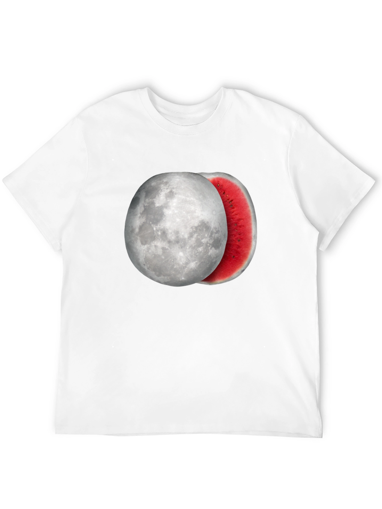 Moon Watermelon Graphic Tee - Cool Summer Style