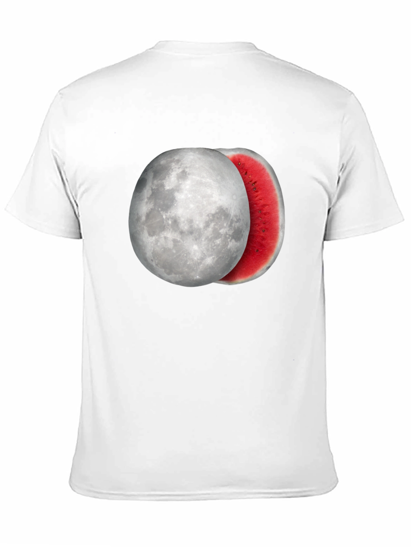 Moon Watermelon Graphic Tee - Cool Summer Style