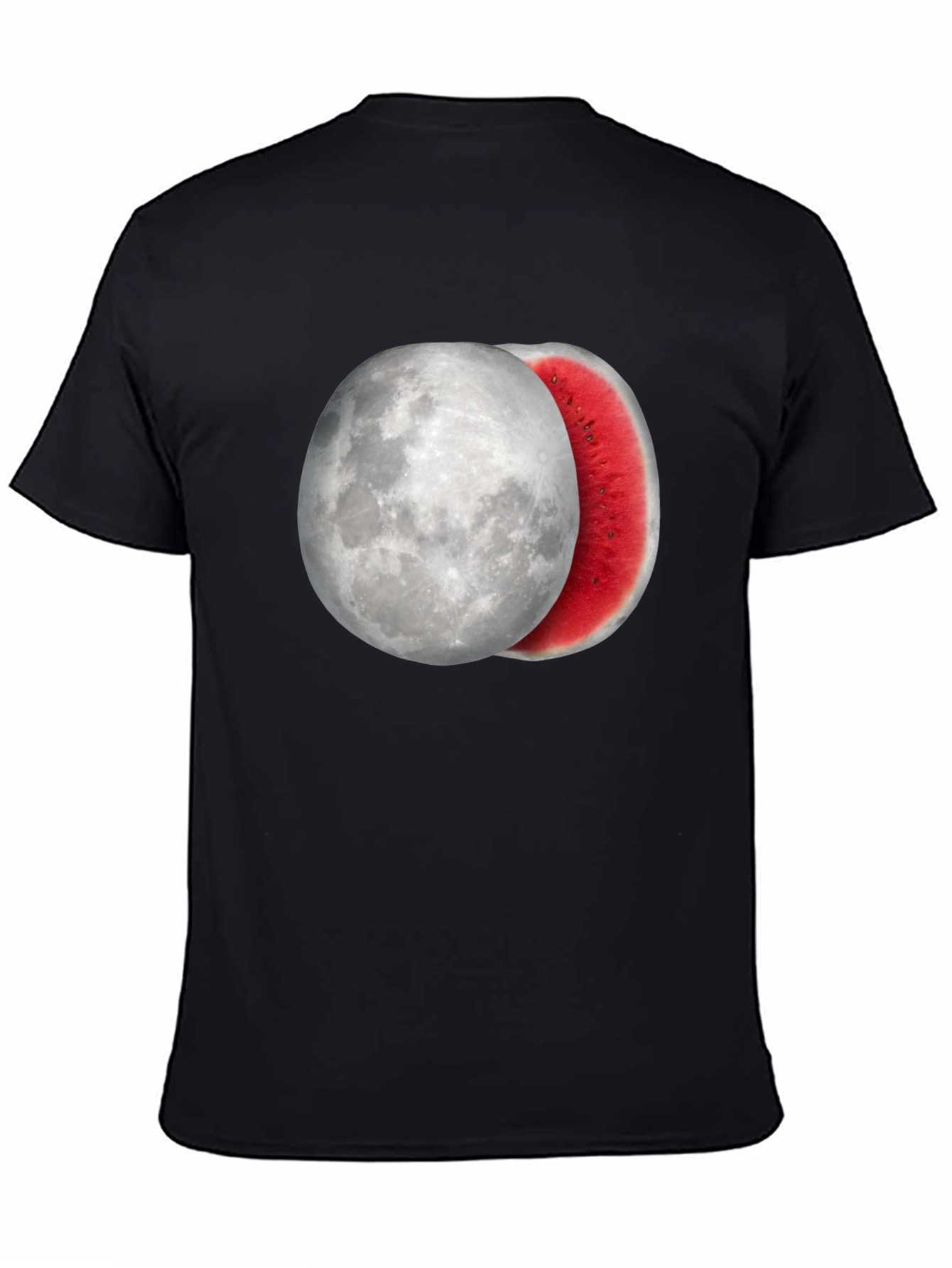 Moon Watermelon Graphic Tee - Cool Summer Style