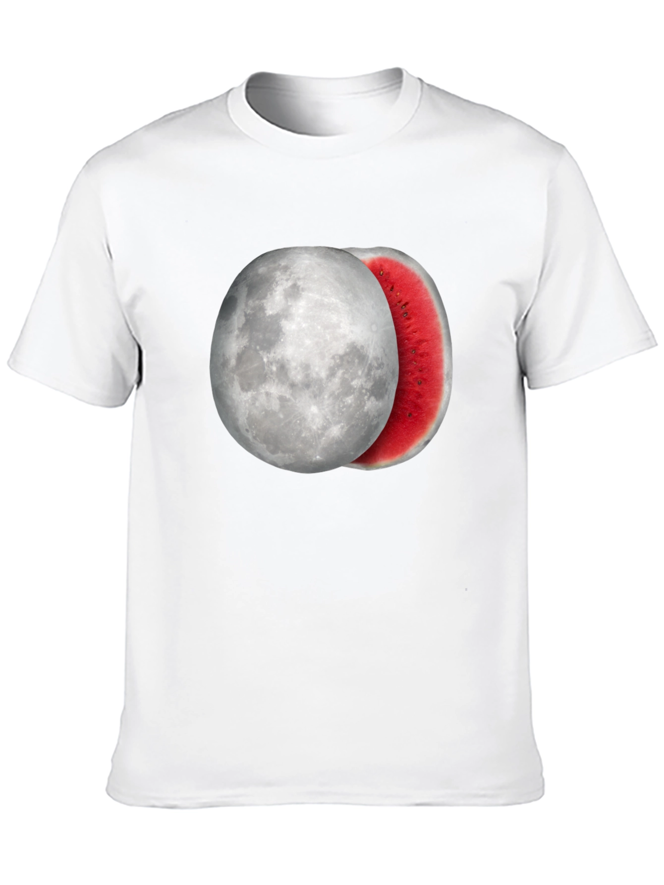 Moon Watermelon Graphic Tee - Cool Summer Style