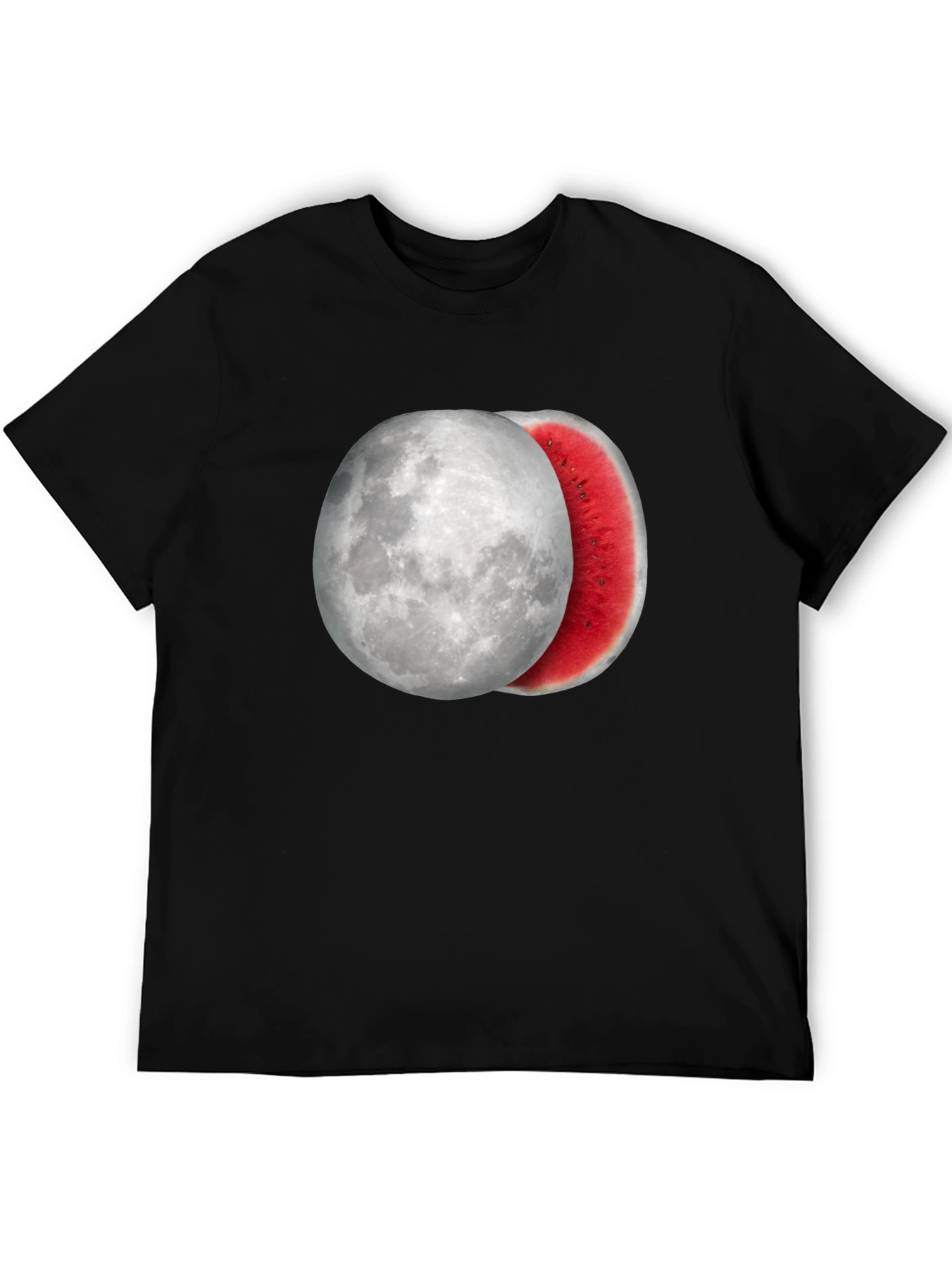 Moon Watermelon Graphic Tee - Cool Summer Style
