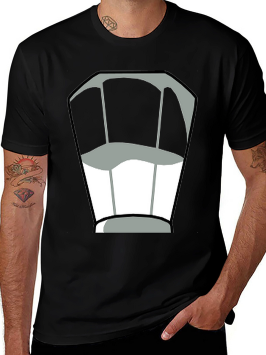 Chef Hat Graphic Tee - Black Cotton T-Shirt