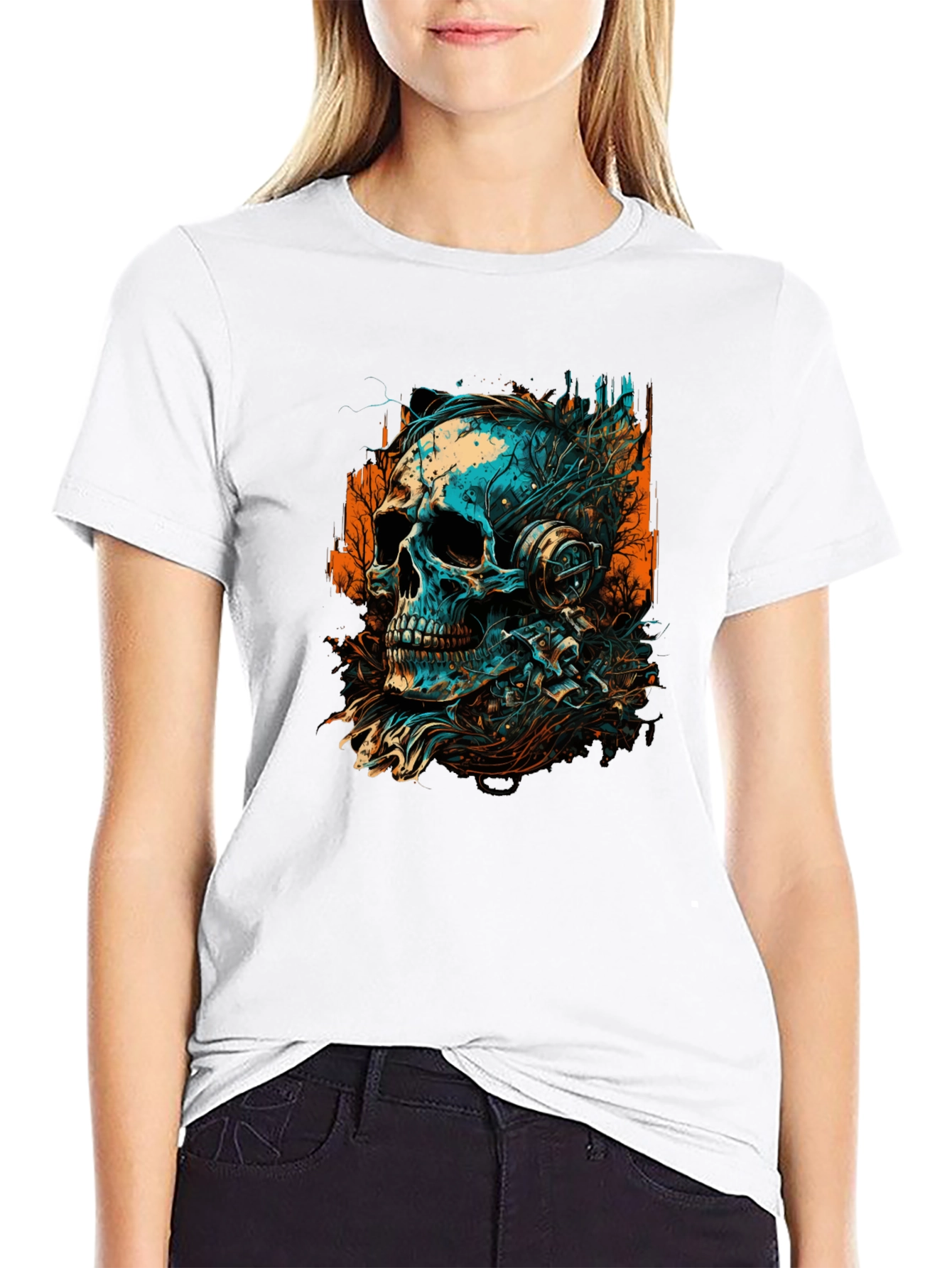 Skull Graphic Tee - Edgy Streetwear