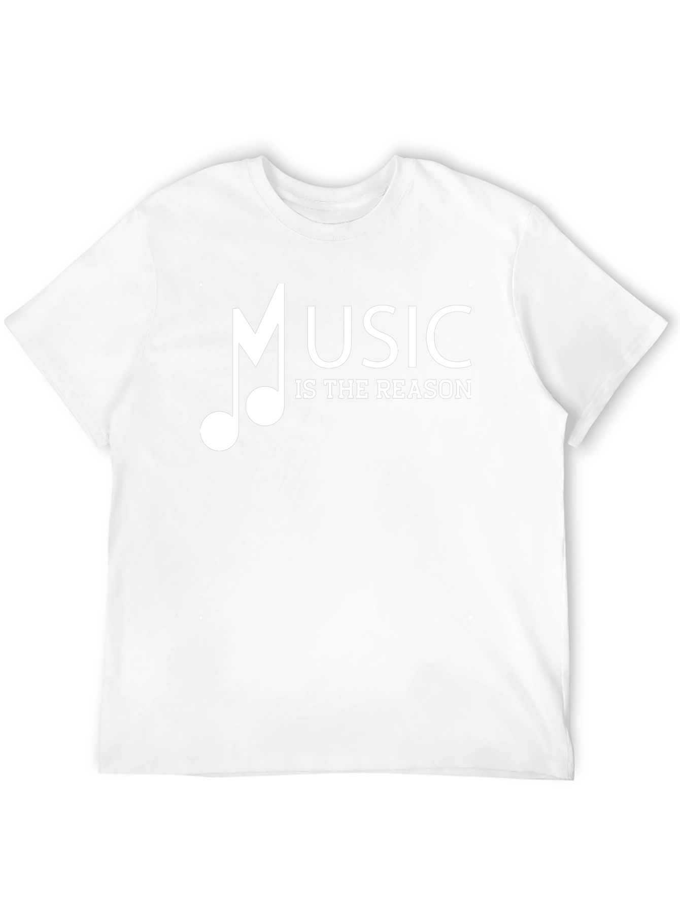 Music is The Reason Graphic Black T-Shirt