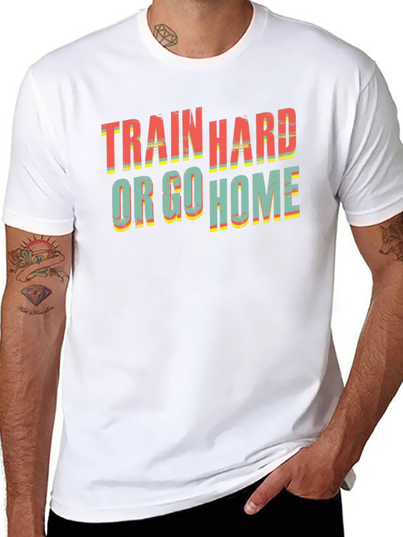 Train Hard Or Go Home Black T-Shirt
