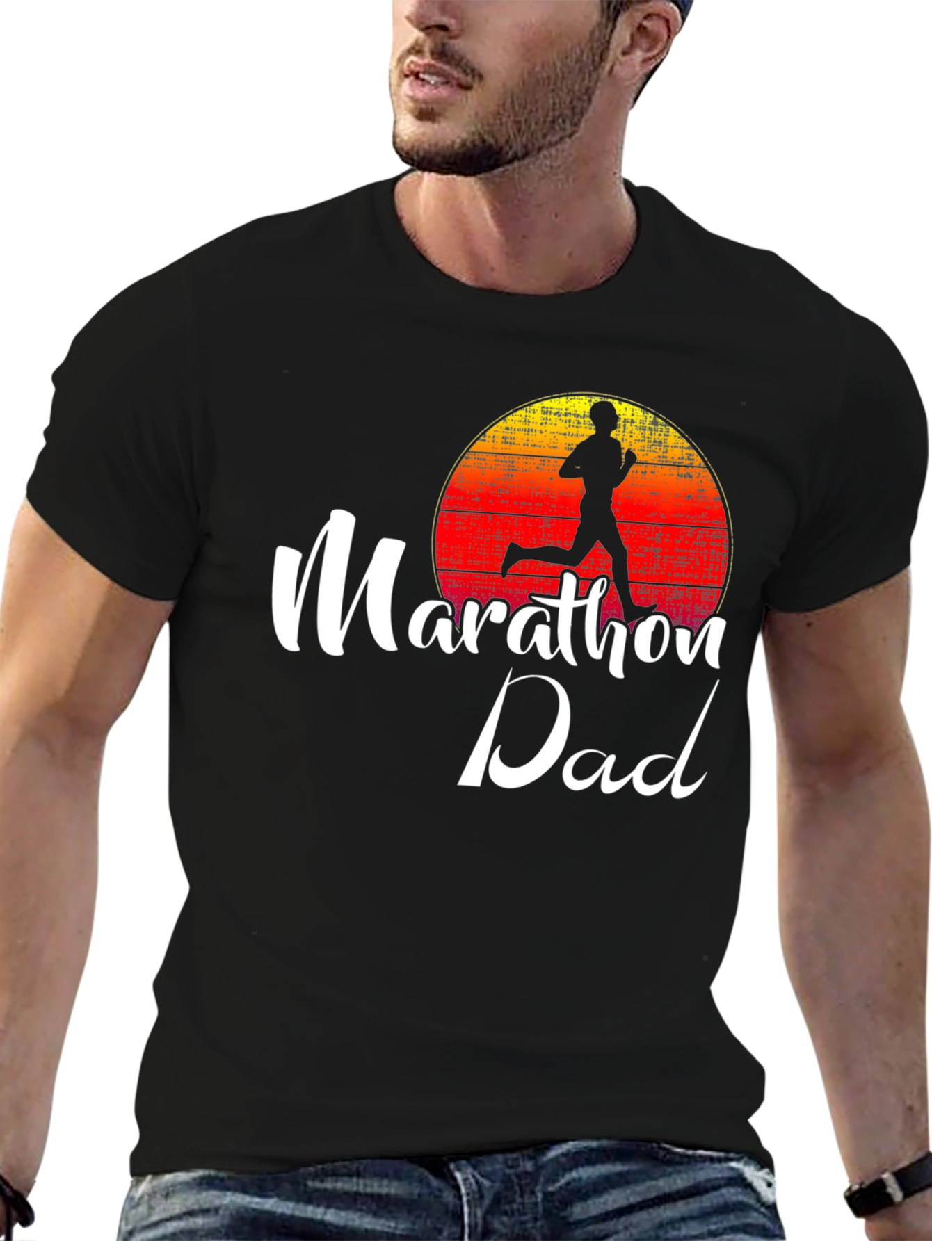 Marathon Dad Graphic Tee Running Shirt