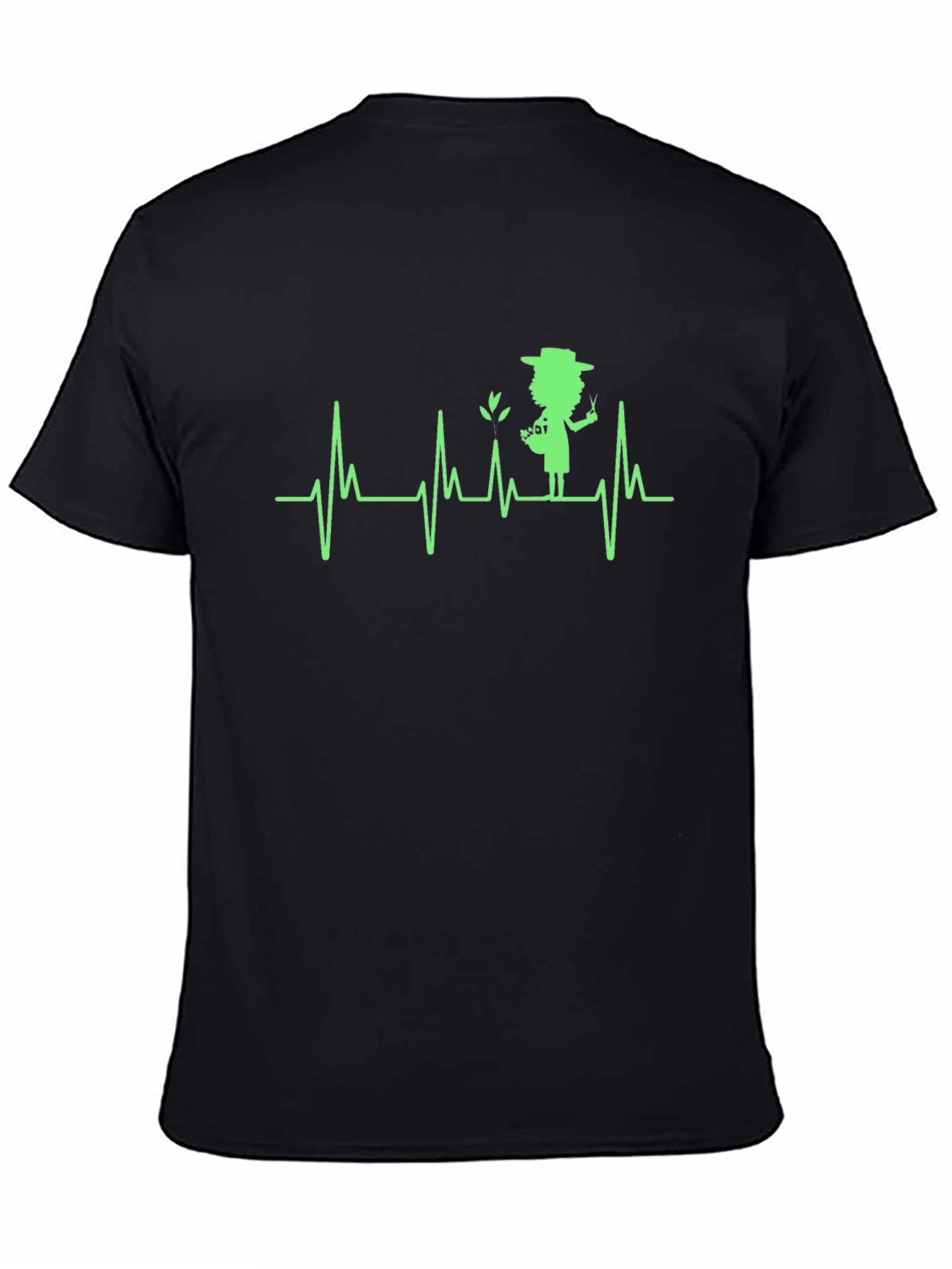 Gardener Heartbeat Black T-Shirt