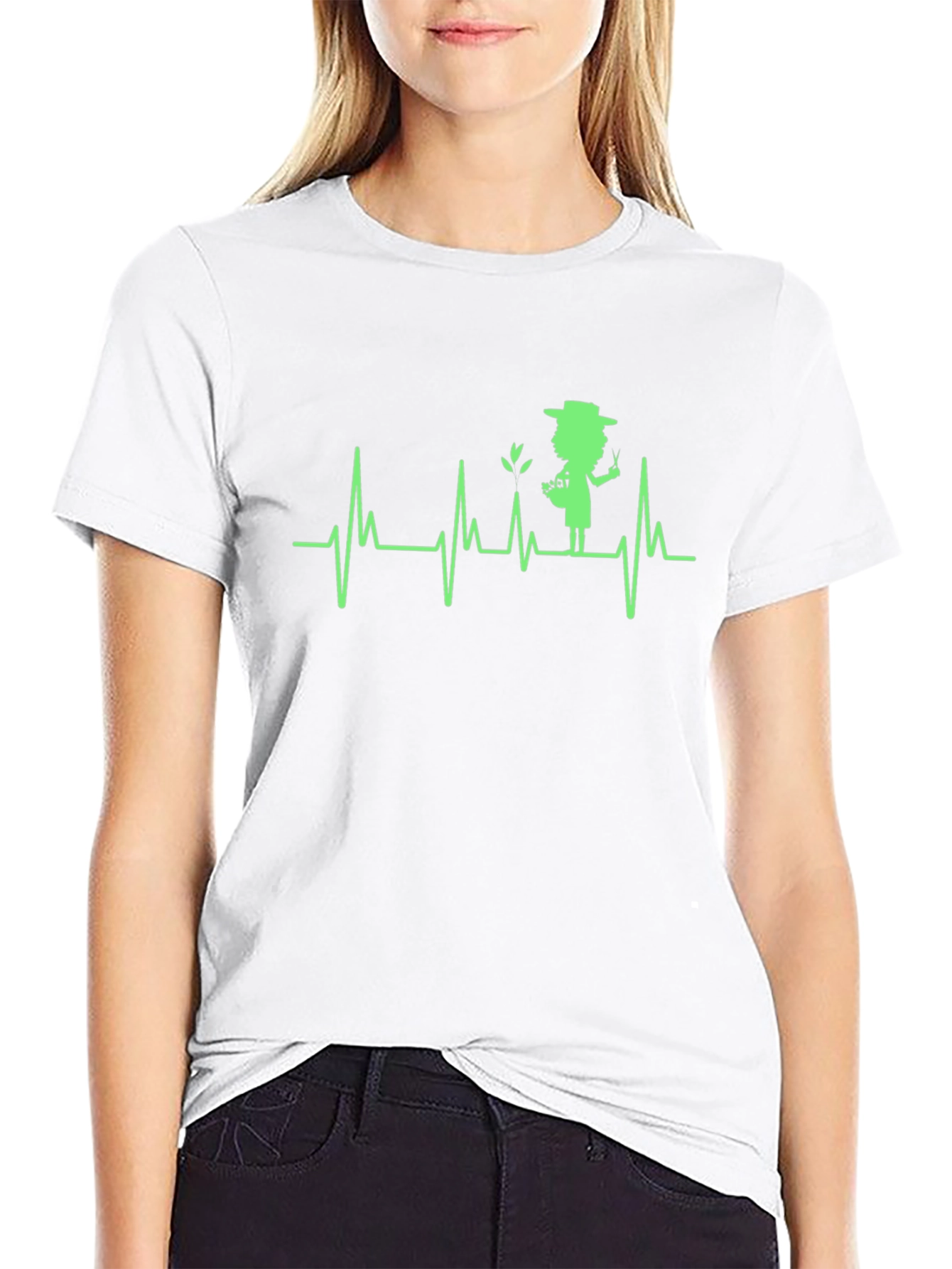 Gardener Heartbeat Black T-Shirt