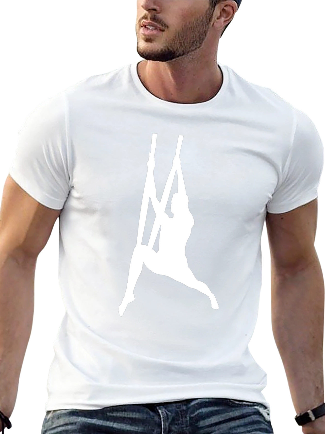 Aerial Acrobat T-Shirt - Black Cotton Blend