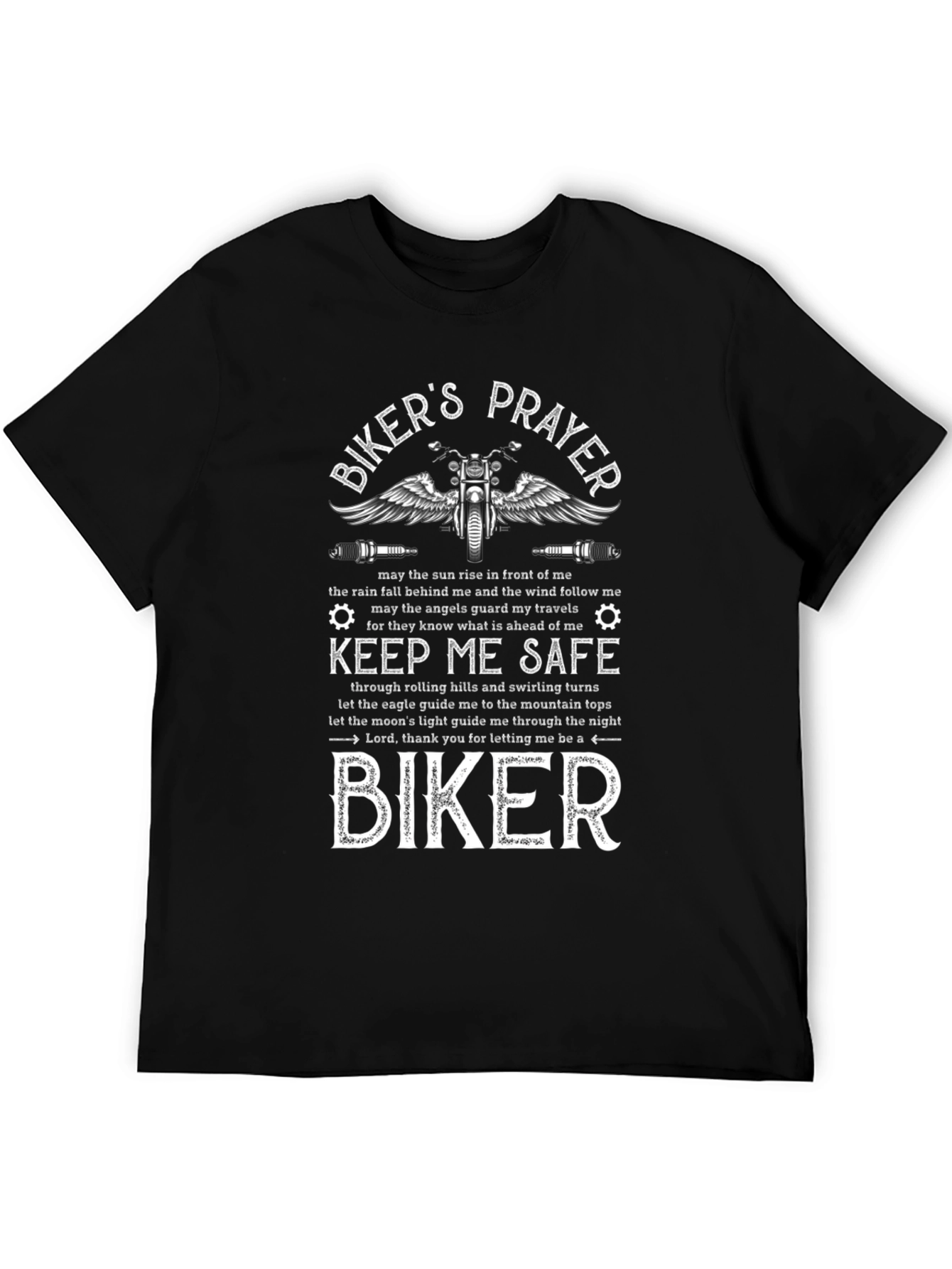 Bikers Prayer Graphic Tee - Ride Safe!