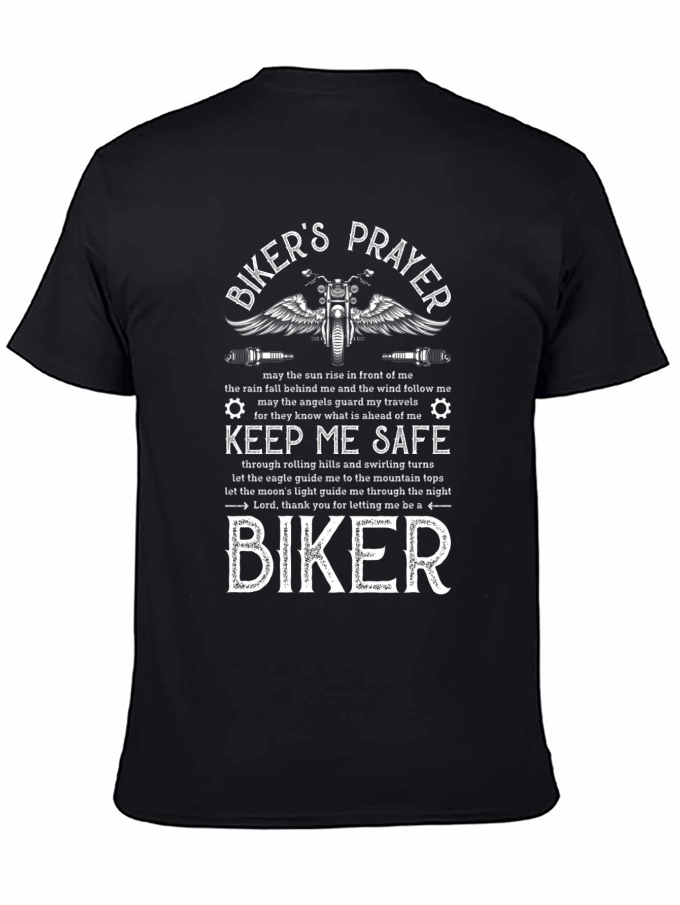 Bikers Prayer Graphic Tee - Ride Safe!