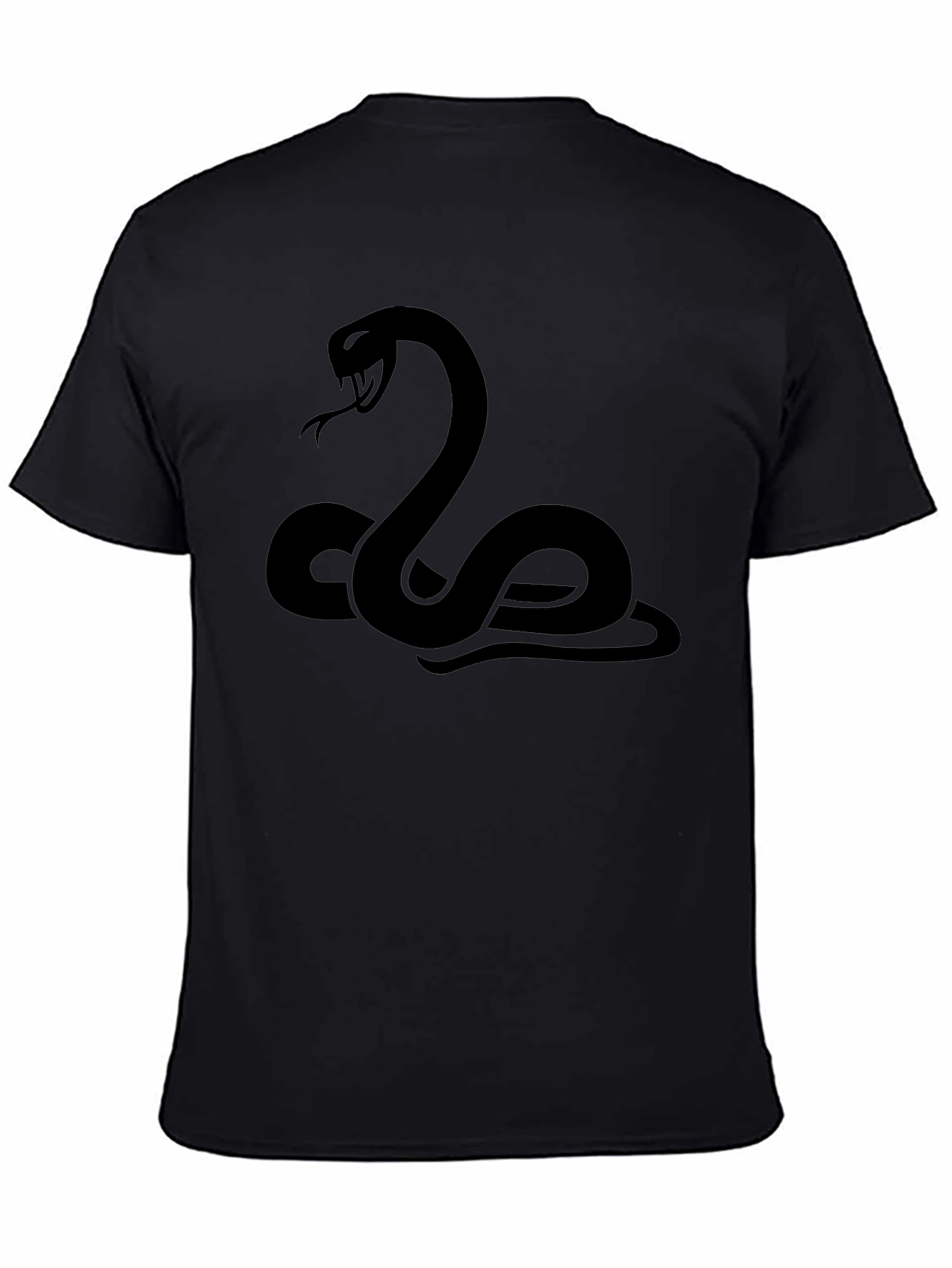 Black Snake Graphic Tee - Stylish Mens T-Shirt
