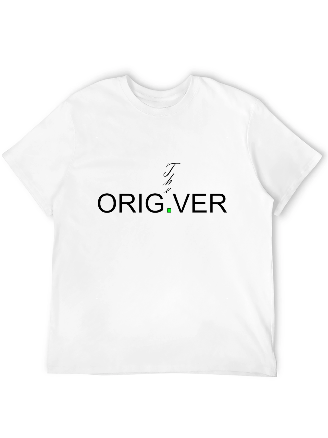 The Orig.ver T-Shirt - Black Cotton Graphic Tee
