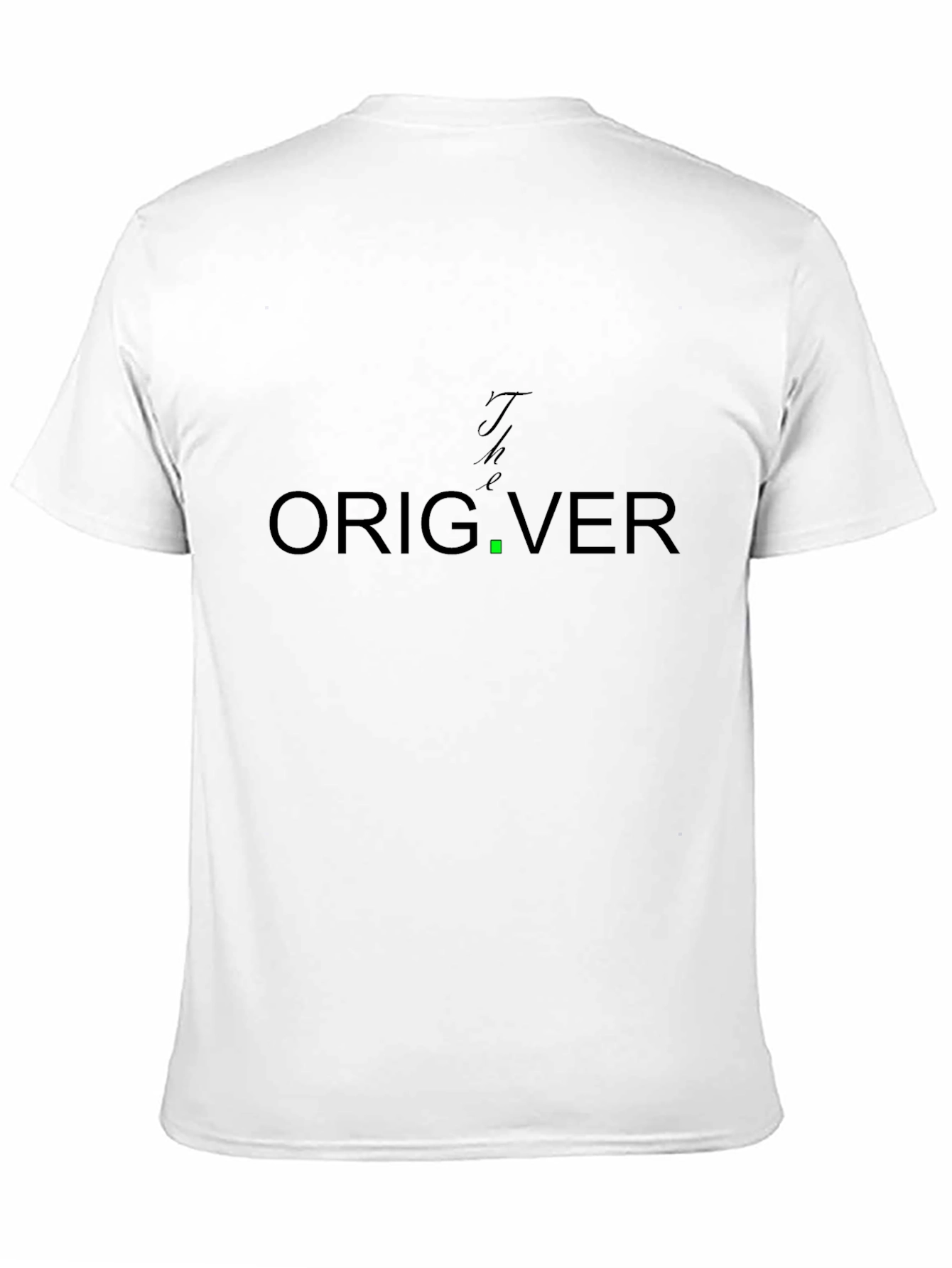 The Orig.ver T-Shirt - Black Cotton Graphic Tee