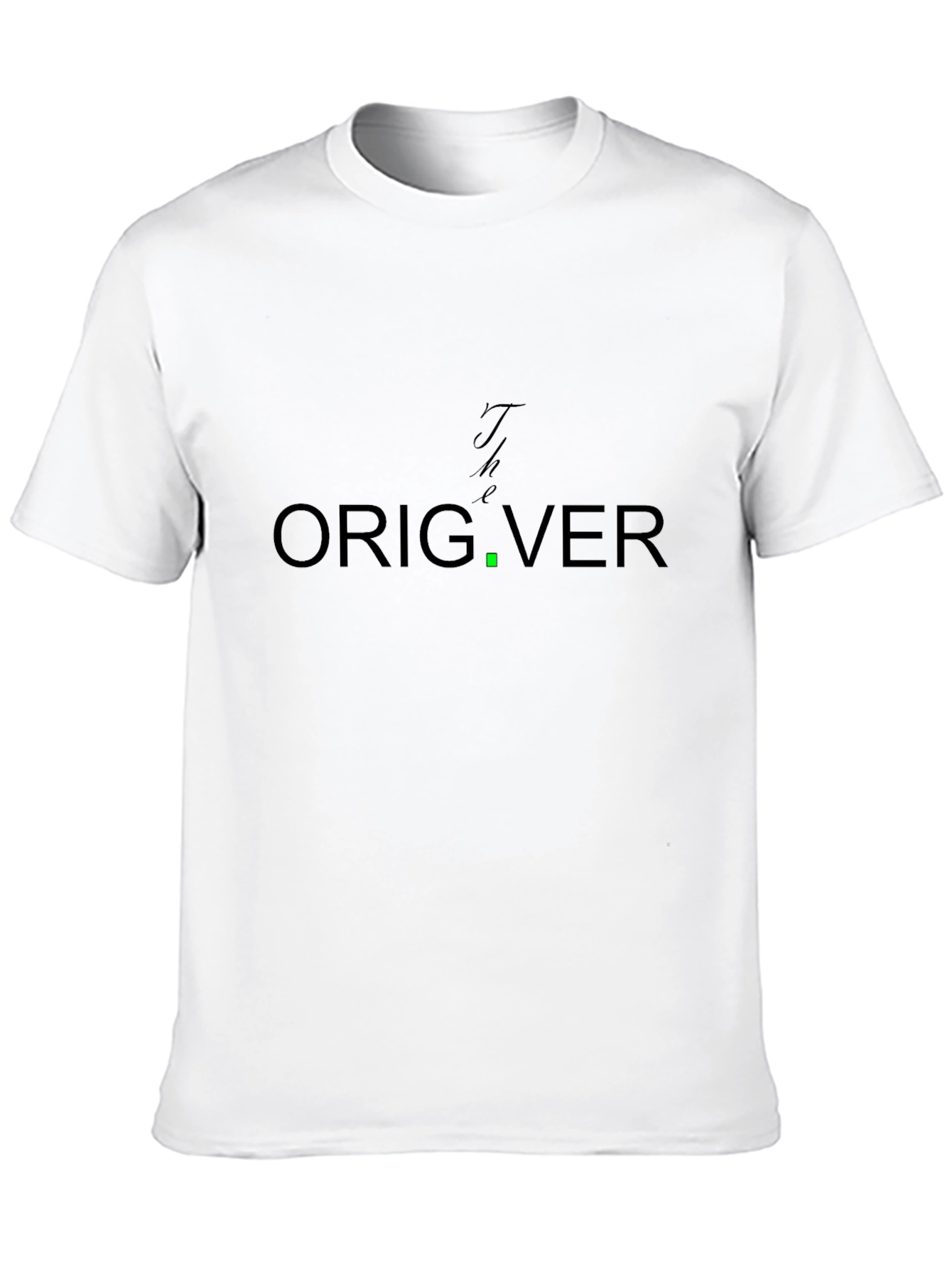 The Orig.ver T-Shirt - Black Cotton Graphic Tee
