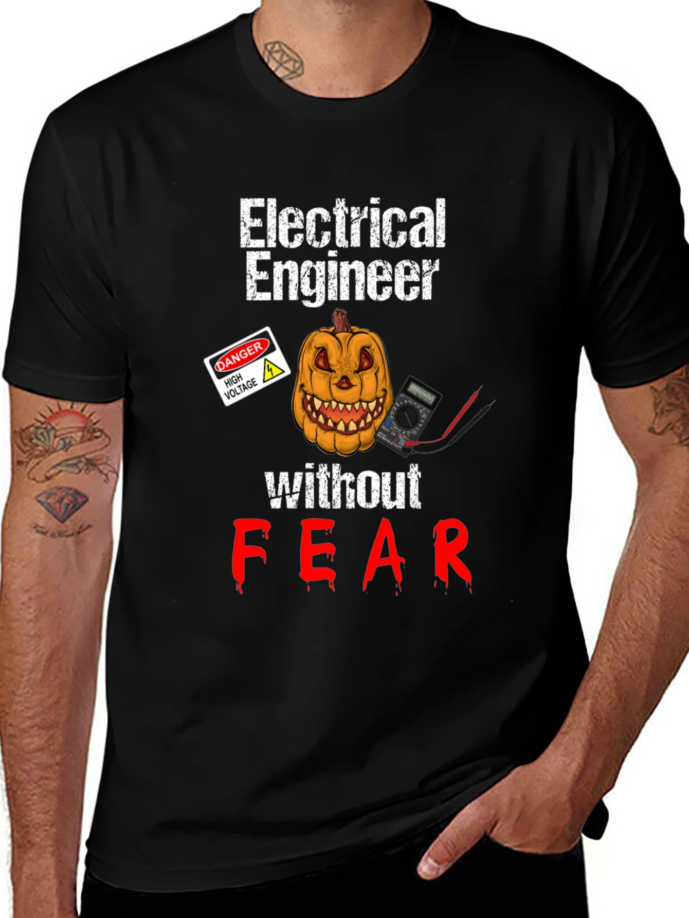 Electrical Engineer Halloween Fear T-Shirt