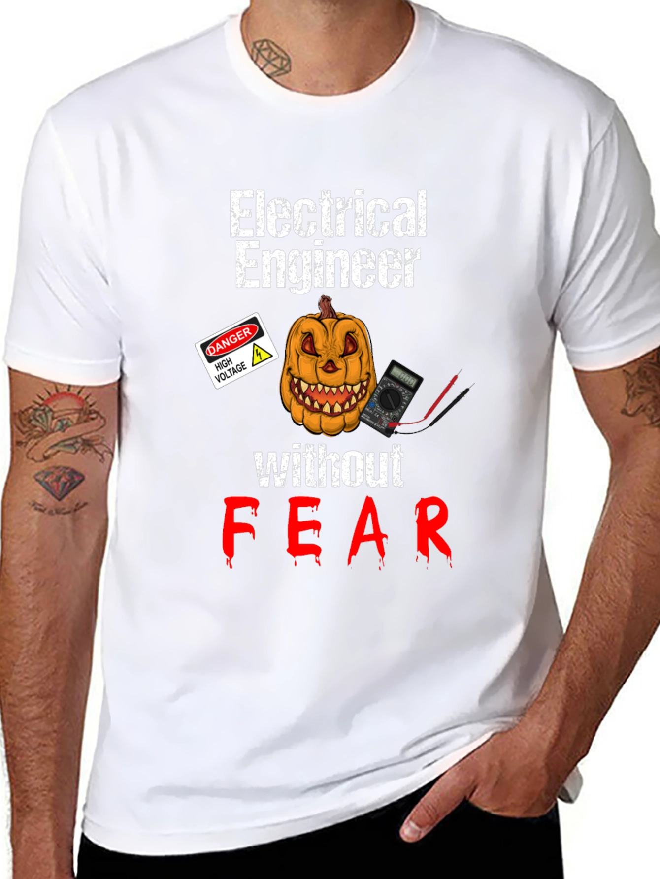 Electrical Engineer Halloween Fear T-Shirt