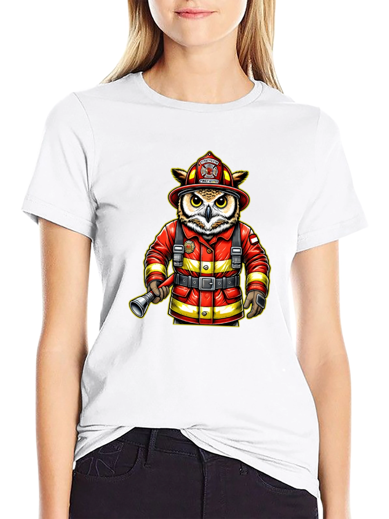 Owl Firefighter T-Shirt