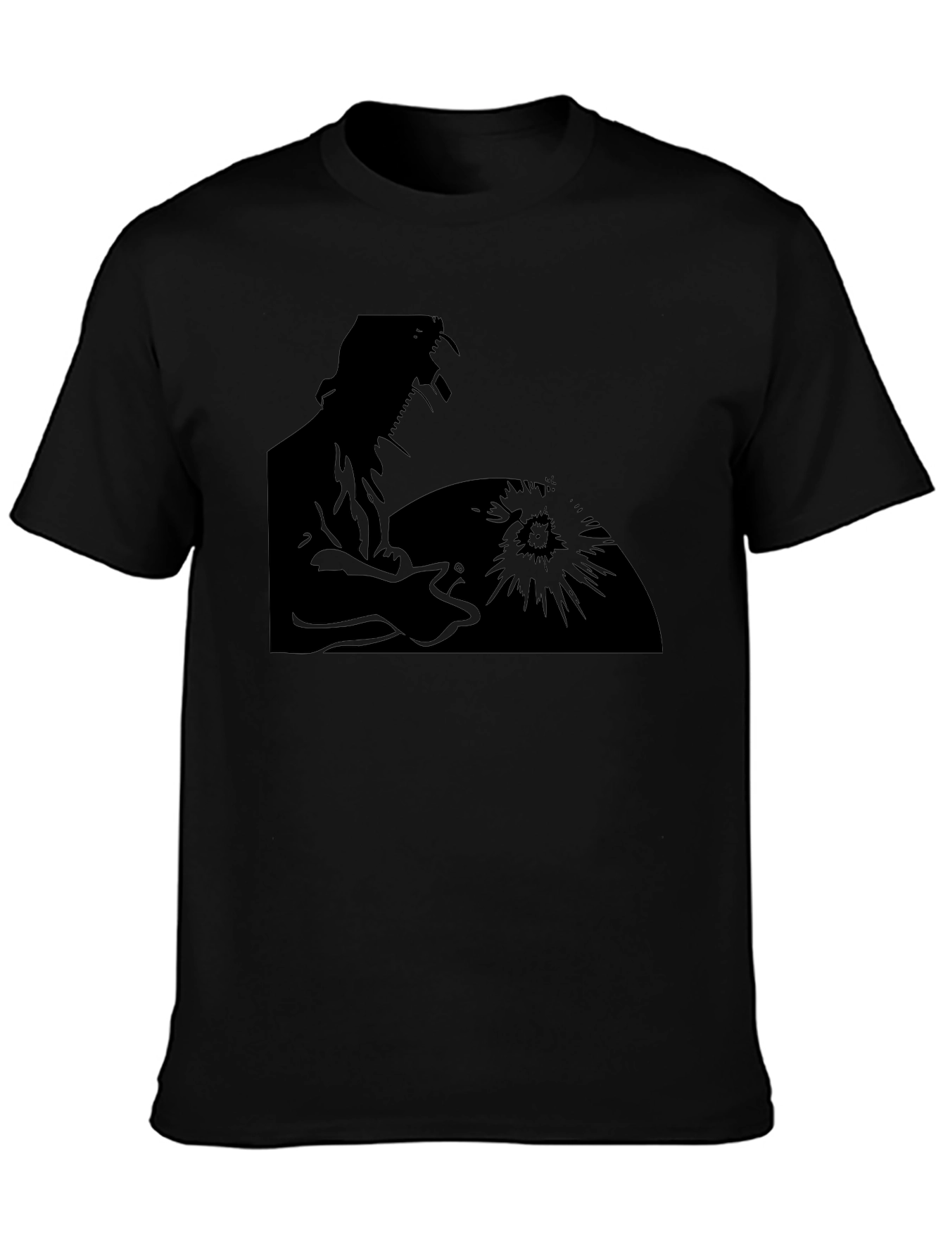 Welder Silhouette Graphic Tee - Black