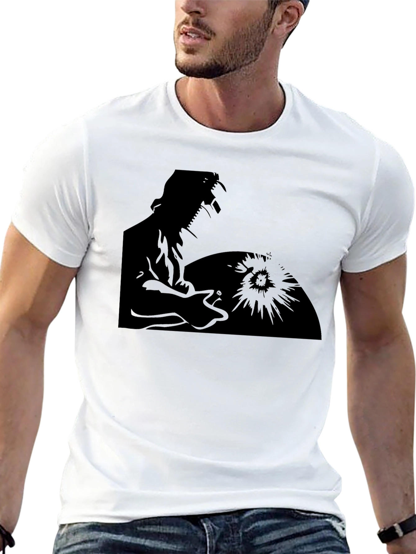 Welder Silhouette Graphic Tee - Black