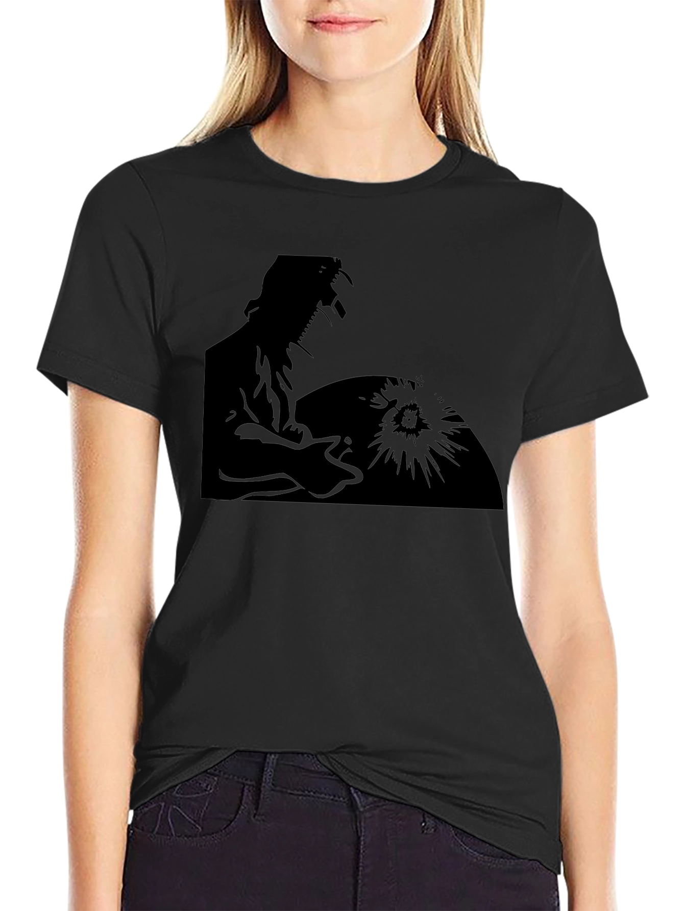 Welder Silhouette Graphic Tee - Black