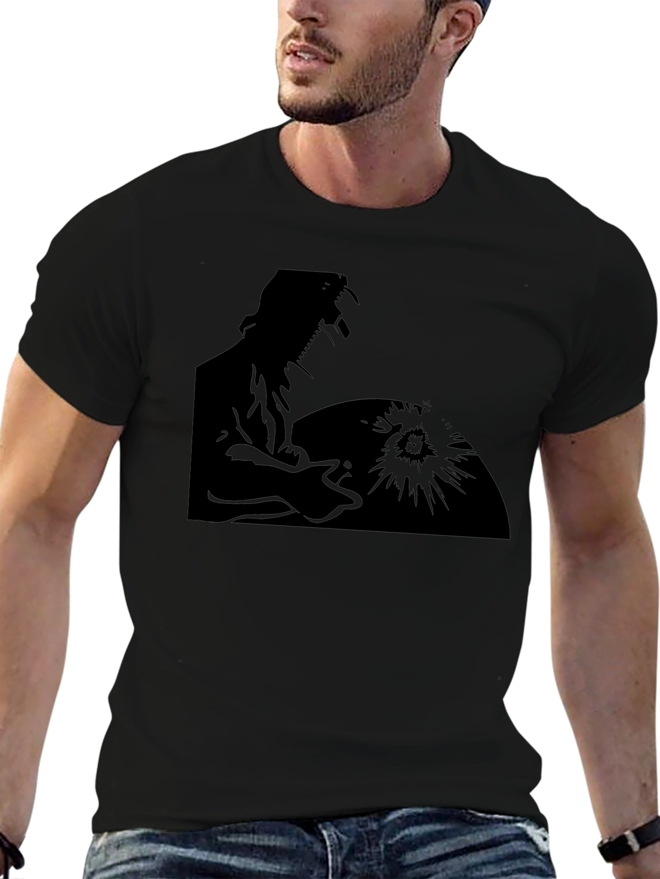 Welder Silhouette Graphic Tee - Black