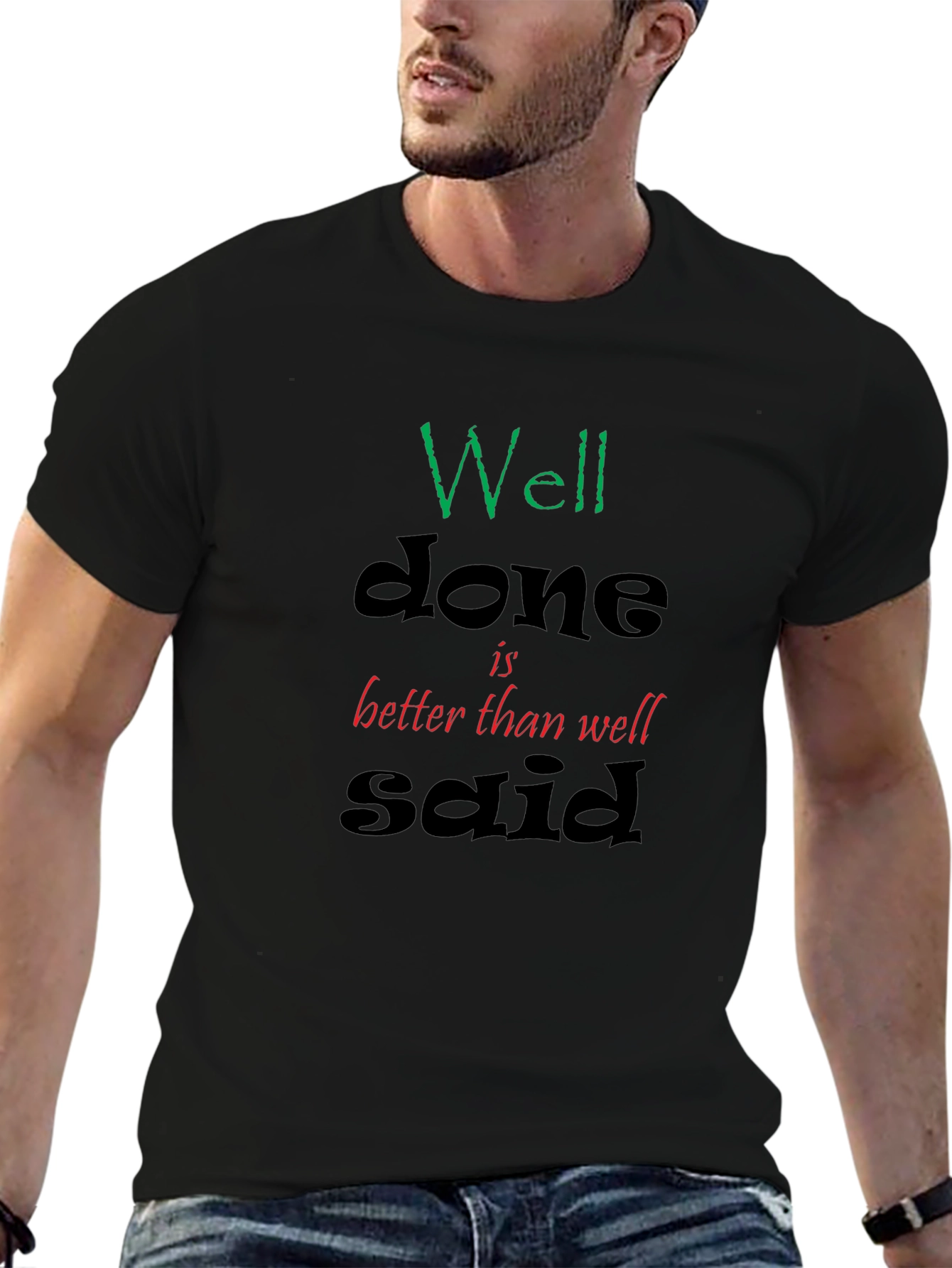 Well Done Graphic Tee - Black T-Shirt